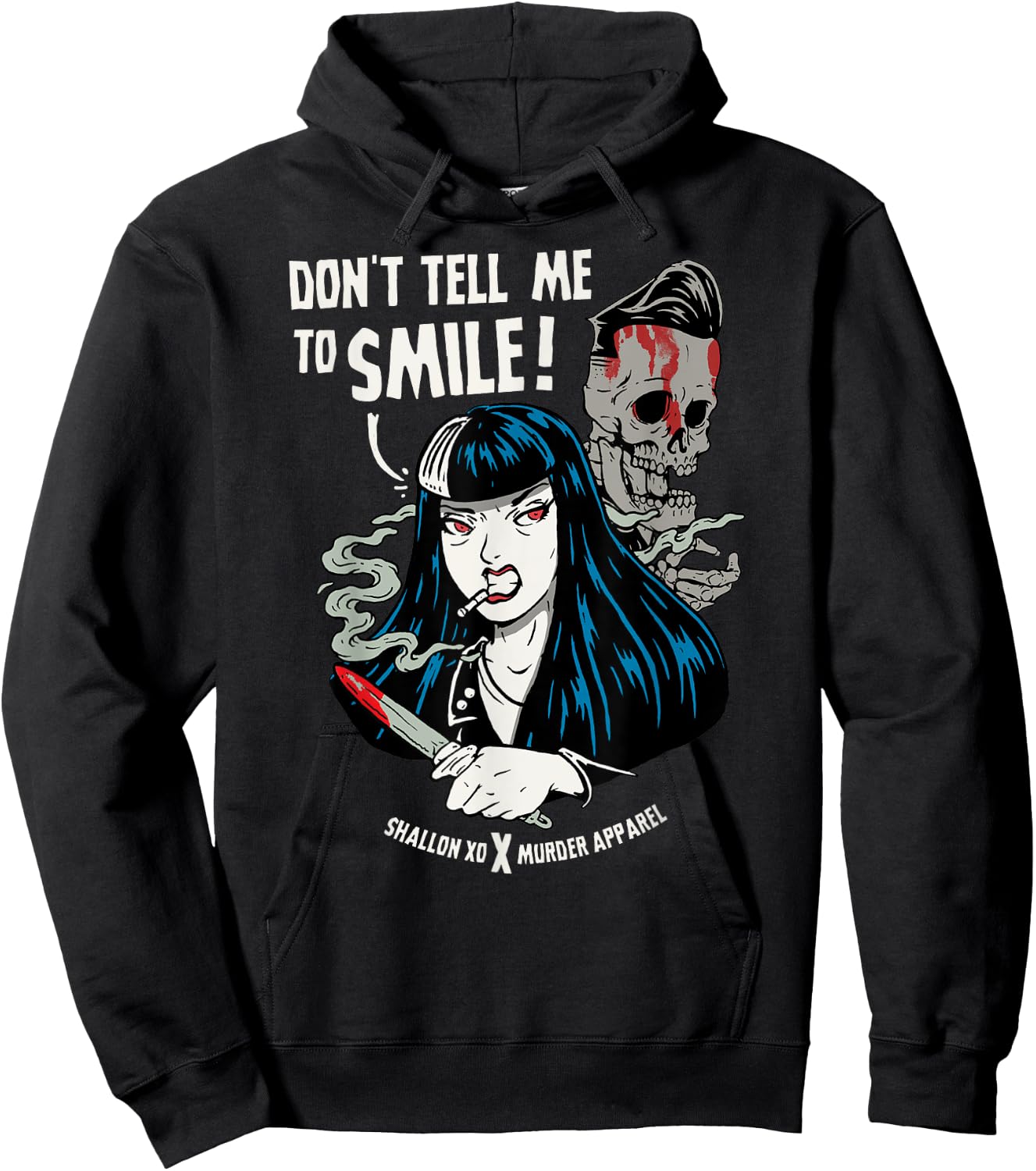 Don't Tell Me To Smile Feminist AF Hoodie - Hoodie | Black