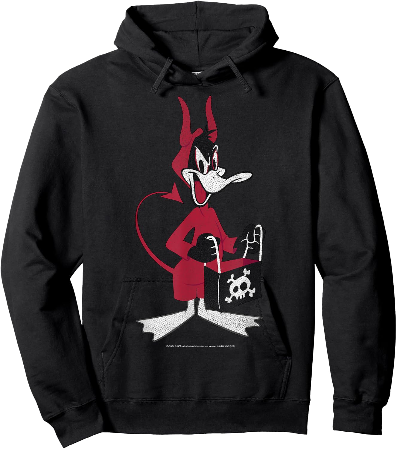 Looney Tunes Daffy Devil Costume Halloween Hoodie - Hoodie | Black