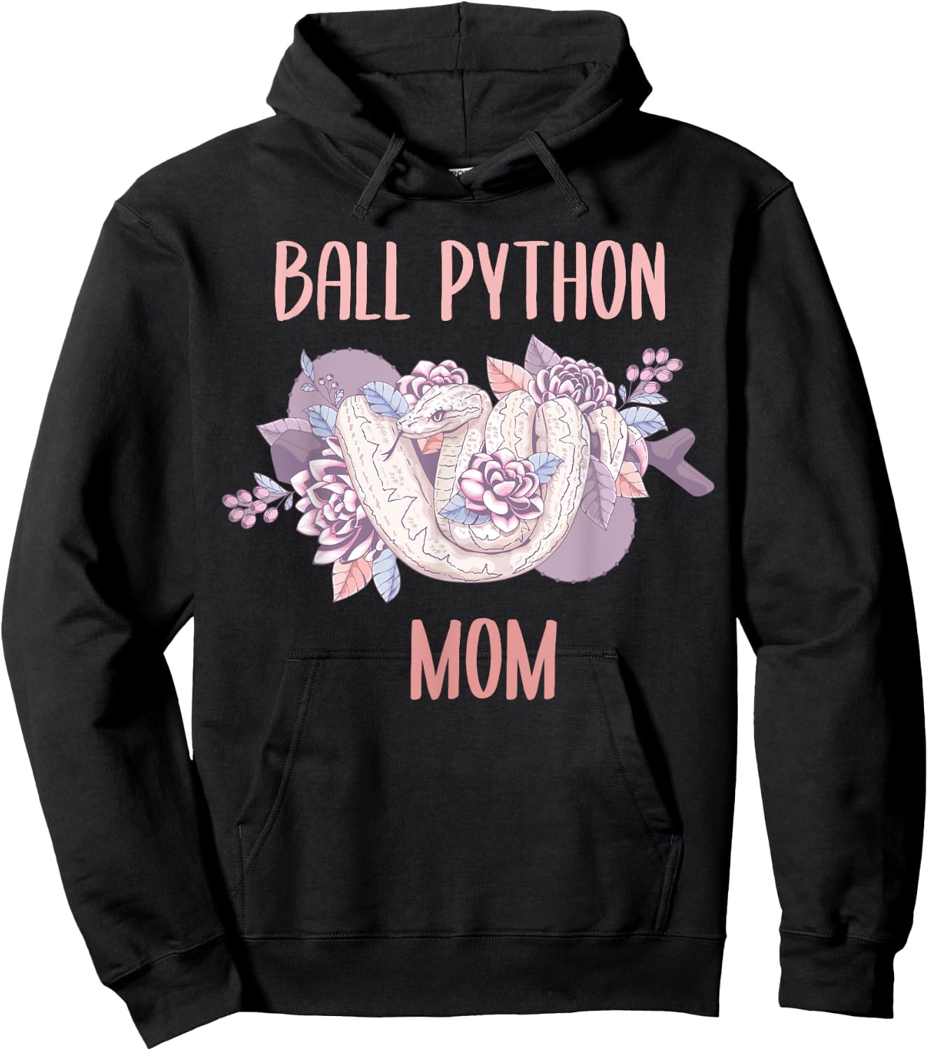 Ball Python Mom Snake Ball Python Hoodie - Hoodie | Black