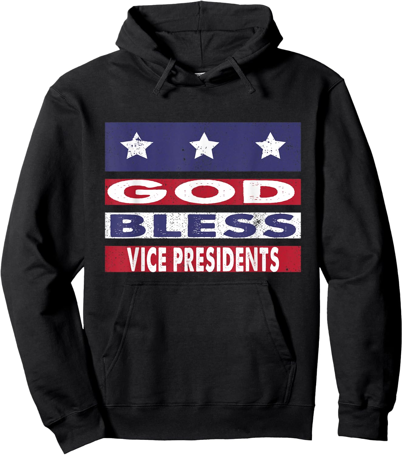 God Bless Vice Presidents Patriotic Christian Women Men Hoodie - Hoodie | Black