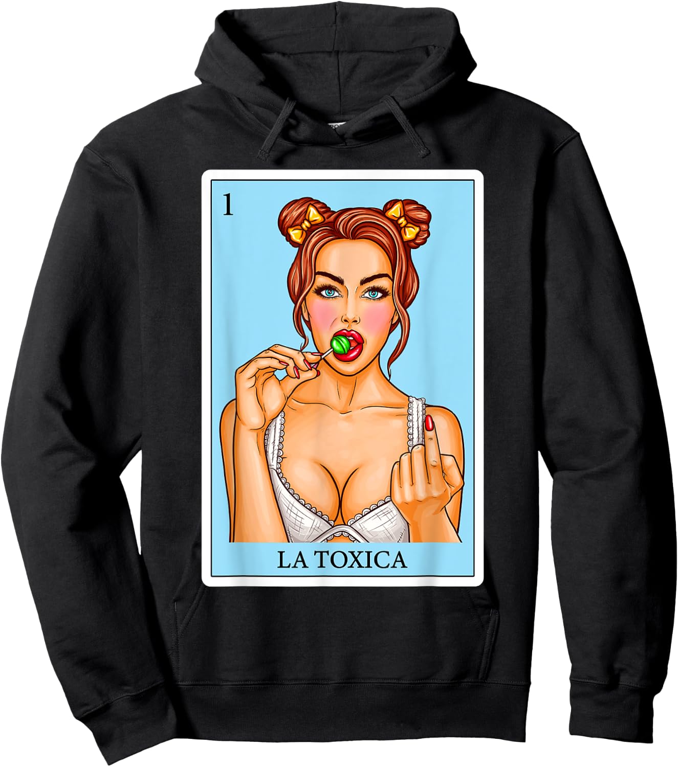 Toxica Women Gifts Spanish-Mexican Bingo Girls - La Toxica Hoodie - Hoodie | Black