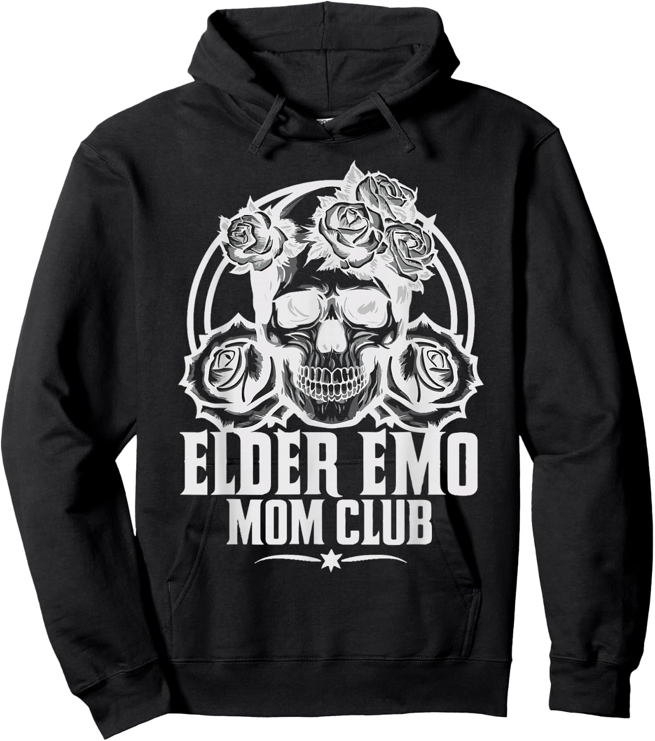 Elder Emo Mom Club Emo Lifestyle Emo Music Goth Subculture Hoodie - Hoodie | Black