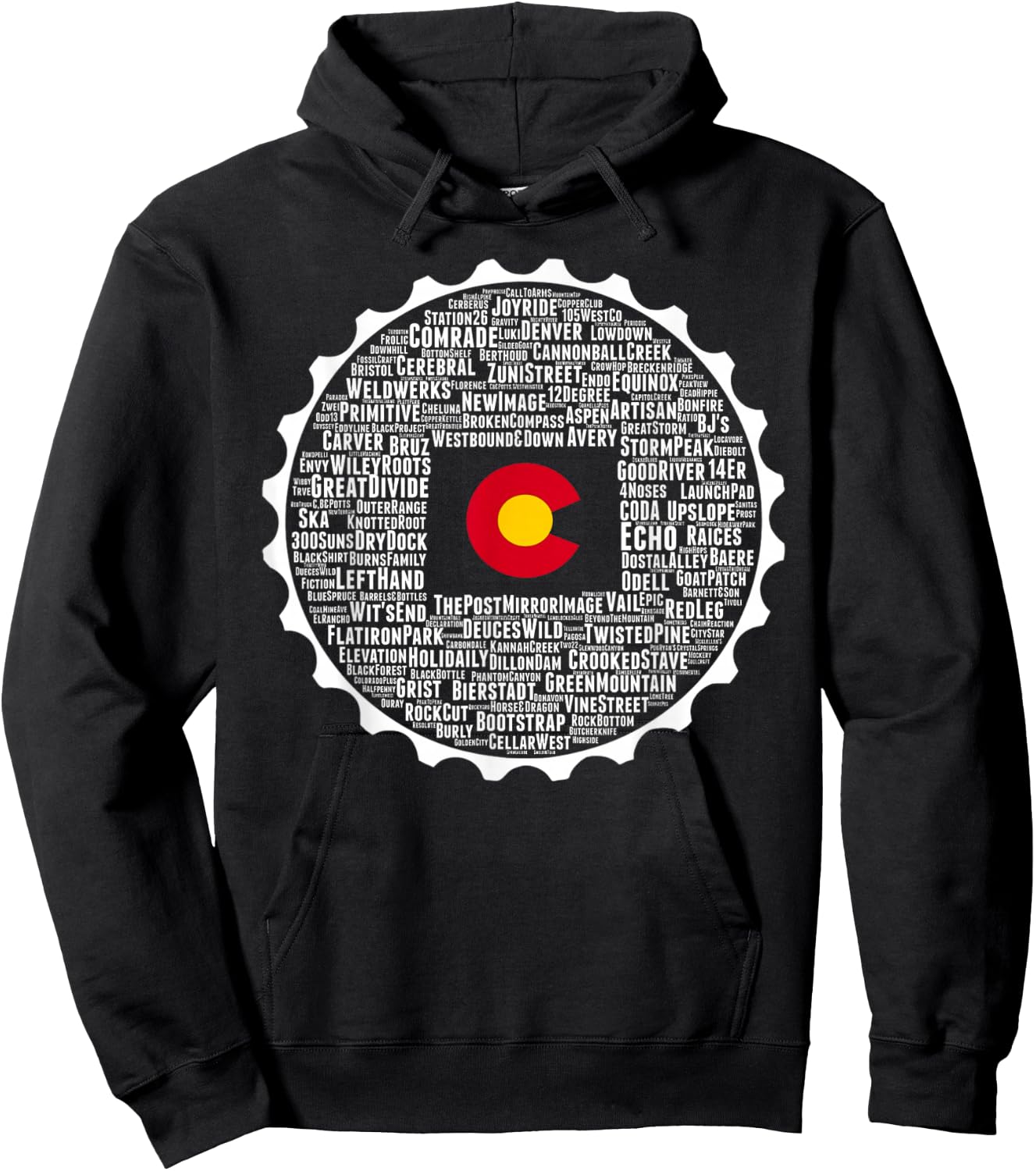 Drink Local Colorado Breweries Hoodie - Hoodie | Black