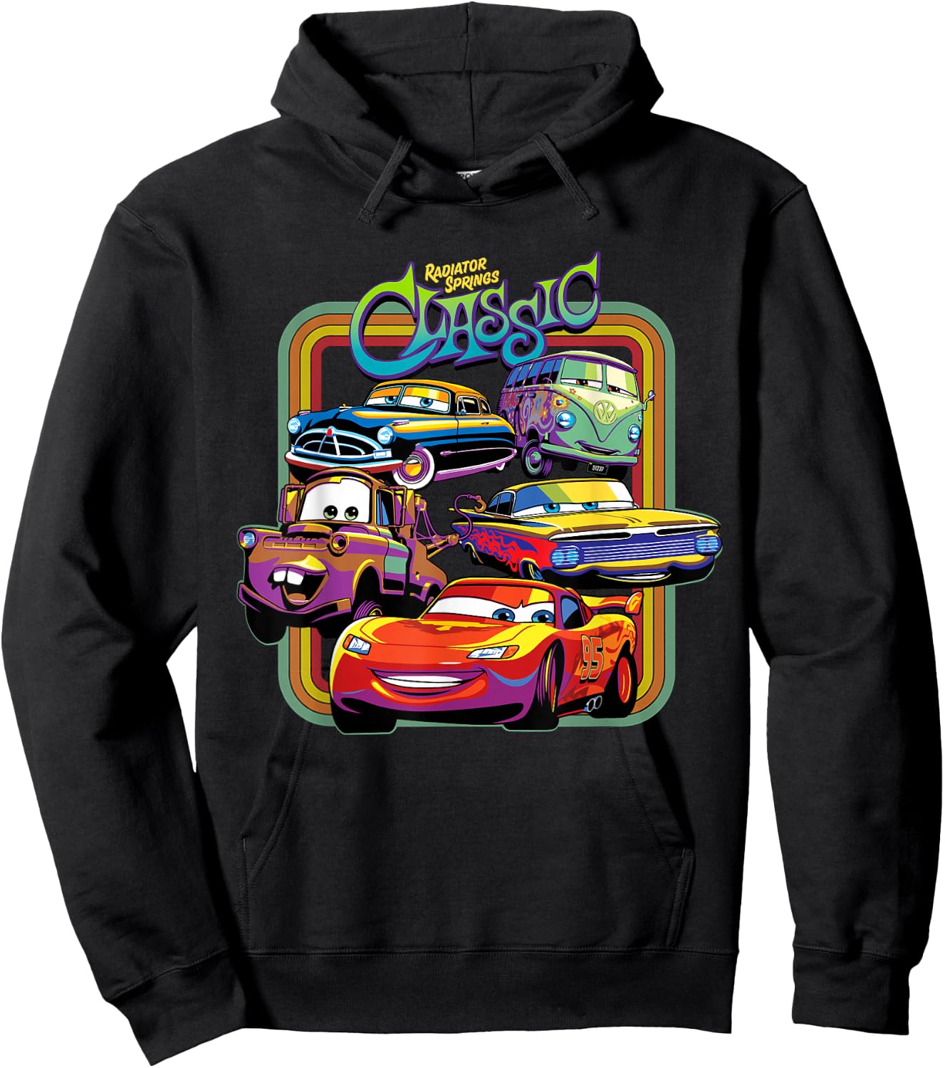 Disney Pixar Cars Radiator Springs Classic Hoodie - Hoodie | Black