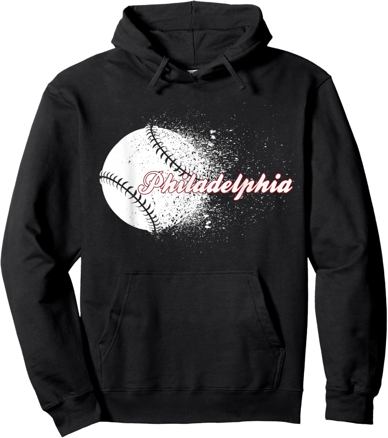 Philadelphia Baseball Skyline Philly Men Women Hoodie - Hoodie | Black
