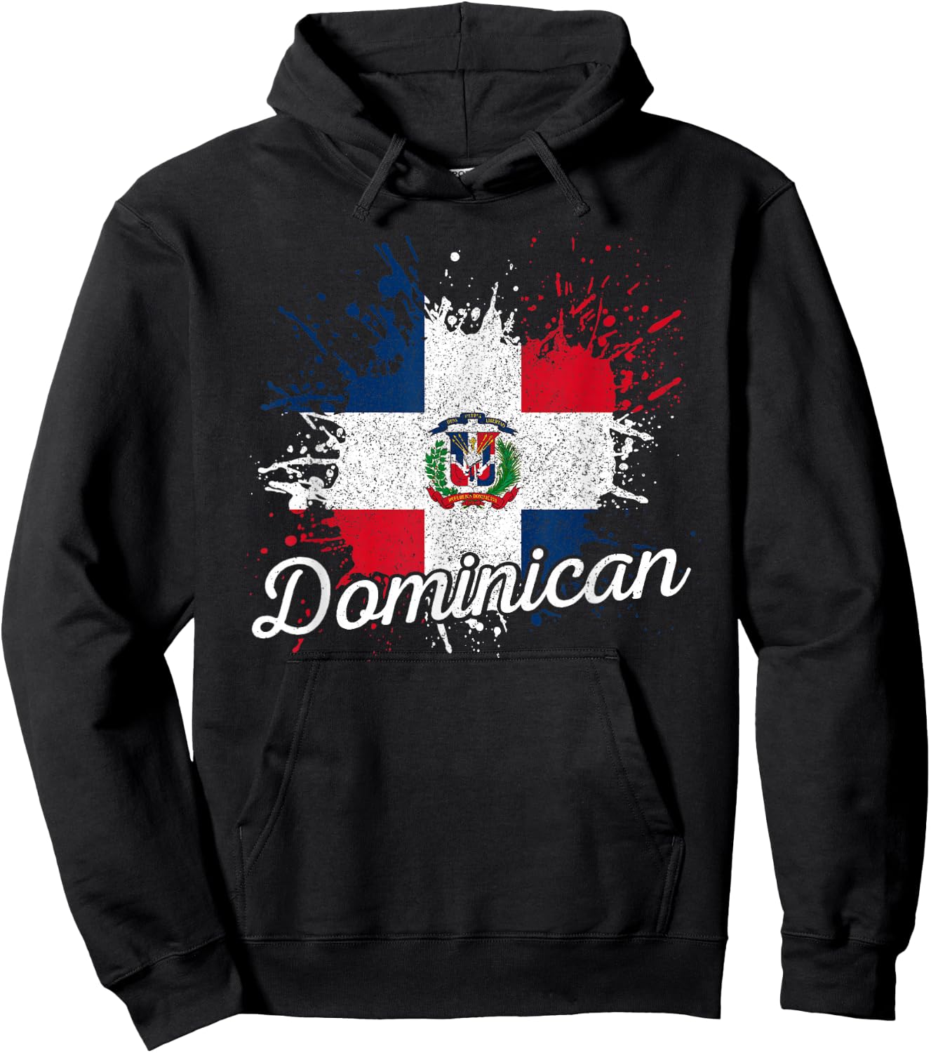 Dominican Republic Patriotic Dominican Flag Hoodie - Hoodie | Black