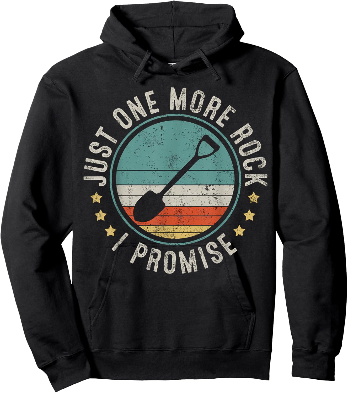 Geology Rockhounding Rocks Geologist Retro Vintage Gift Hoodie - Hoodie | Black