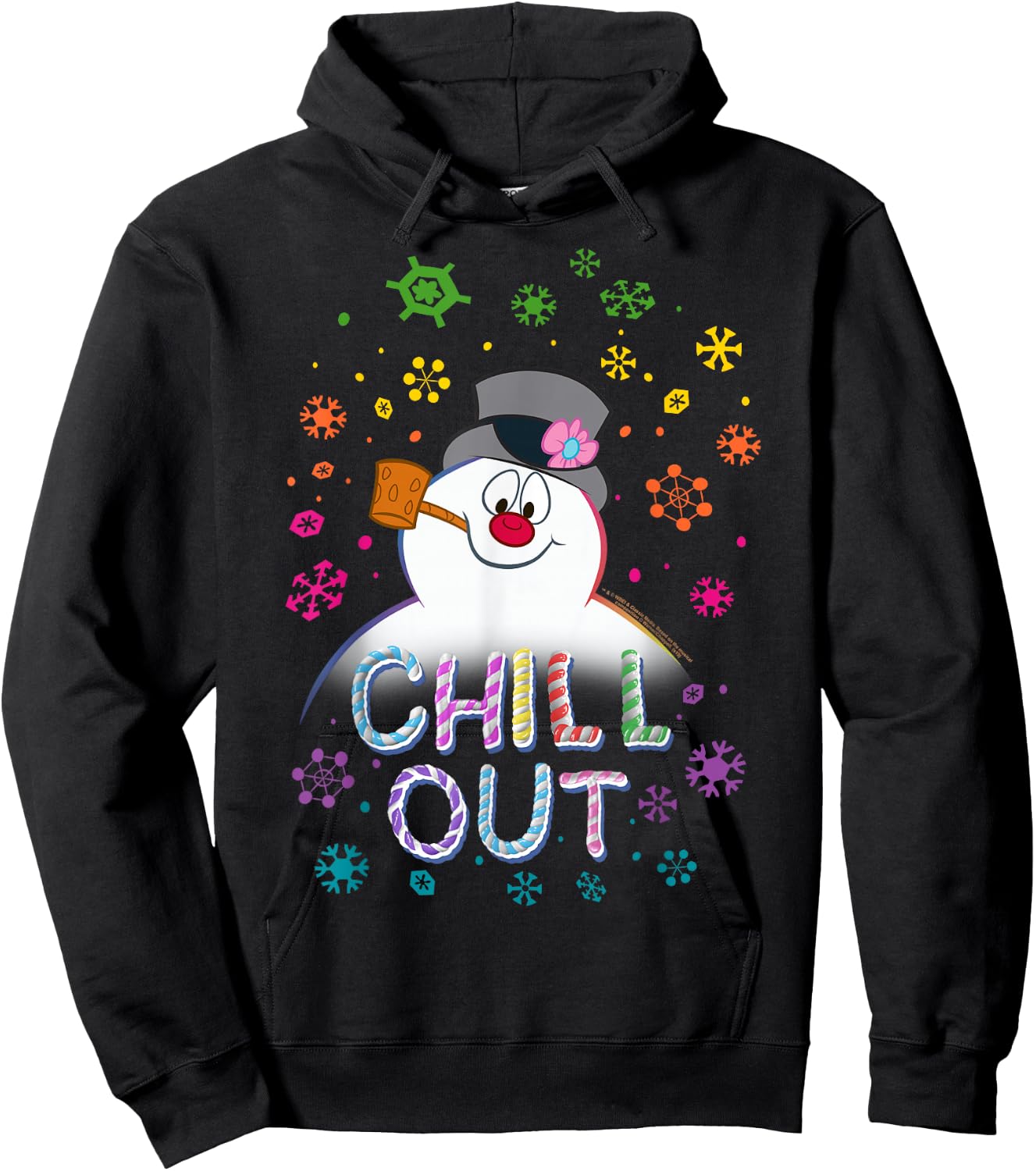 Frosty The Snowman Chill Out Portrait Hoodie - Hoodie | Black