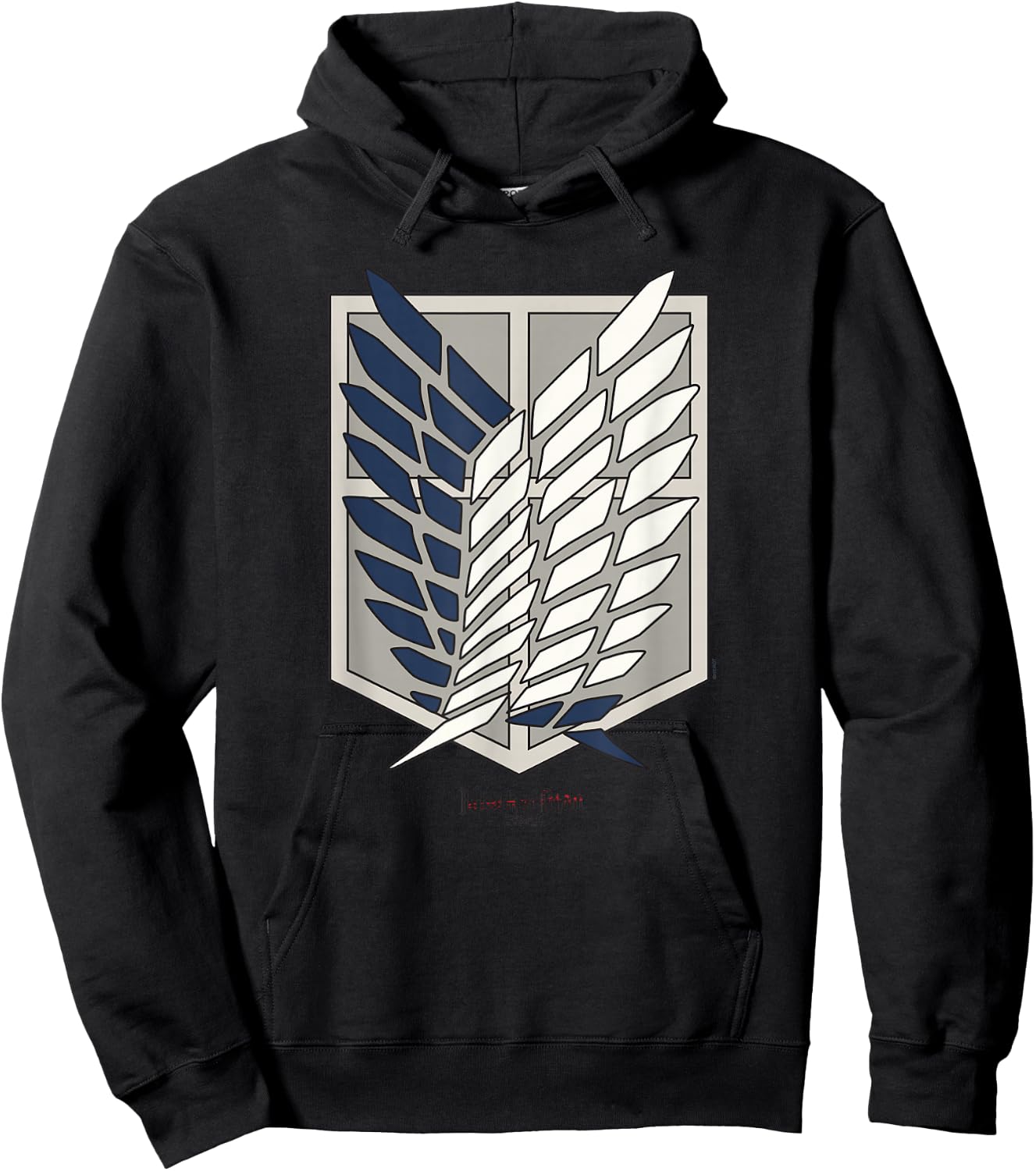 Attack on Titan Scout Regiment Shield AOT Anime Hoodie - Hoodie | Black