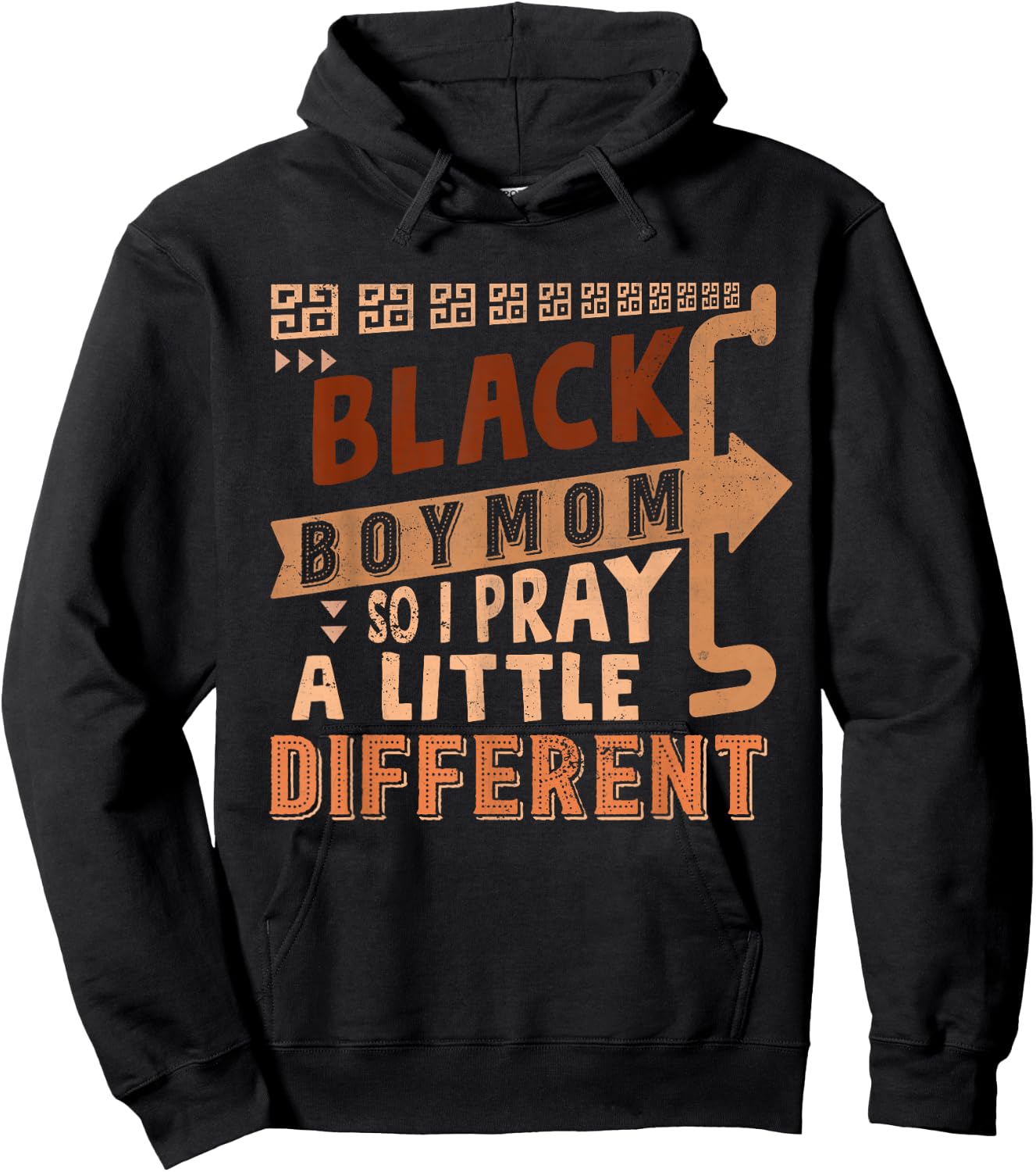 Black Boy Mom So I Pray A Little Different Black History Hoodie - Hoodie | Black