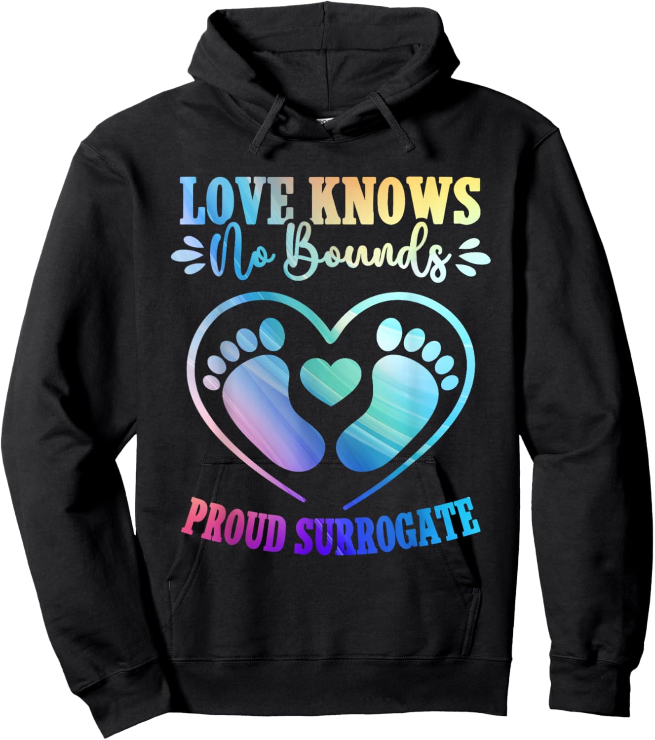 Pregnant Surrogate Mom Surro Mama Hoodie - Hoodie | Black