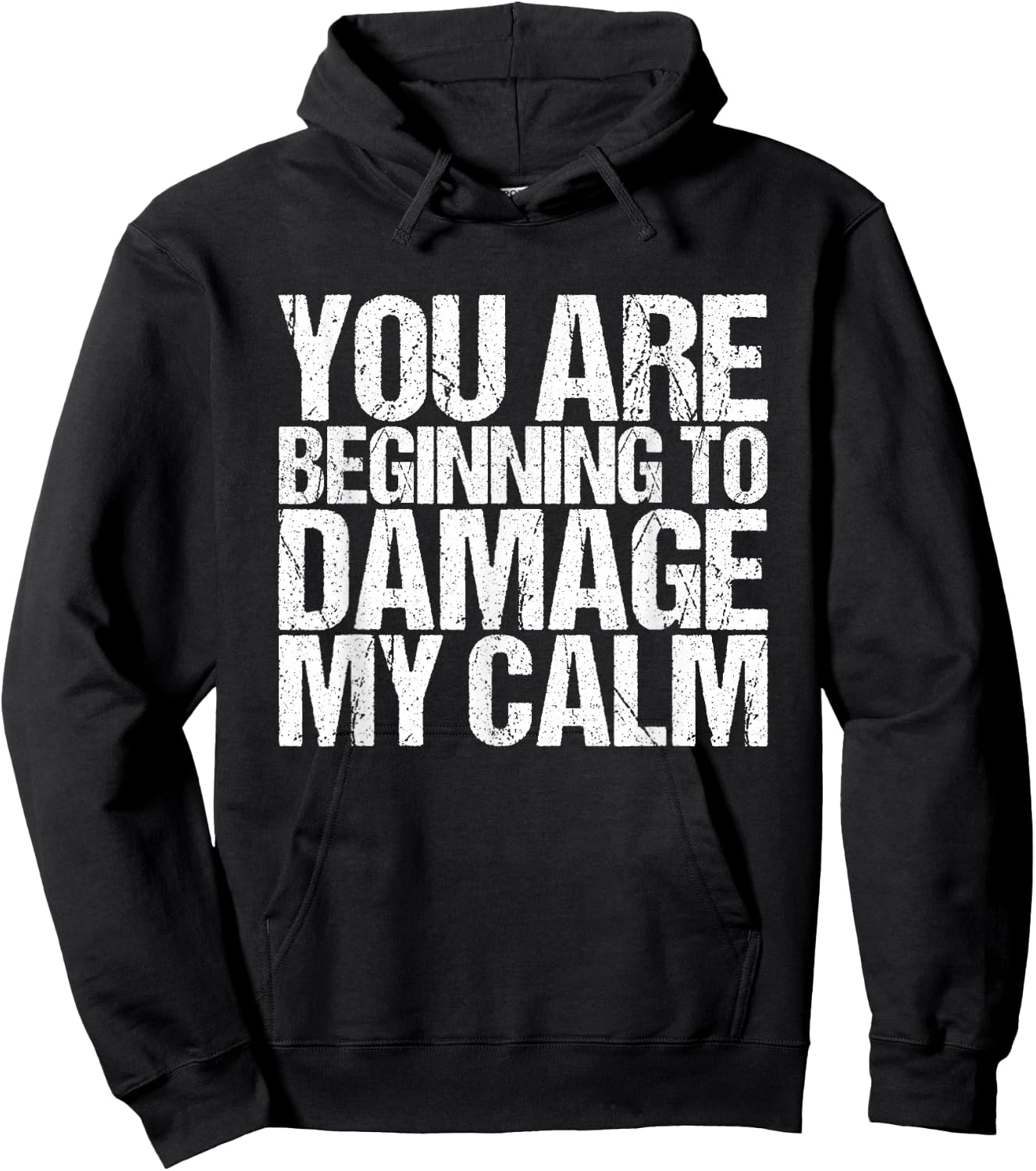 You start to damage my peace Hoodie - Hoodie | Black