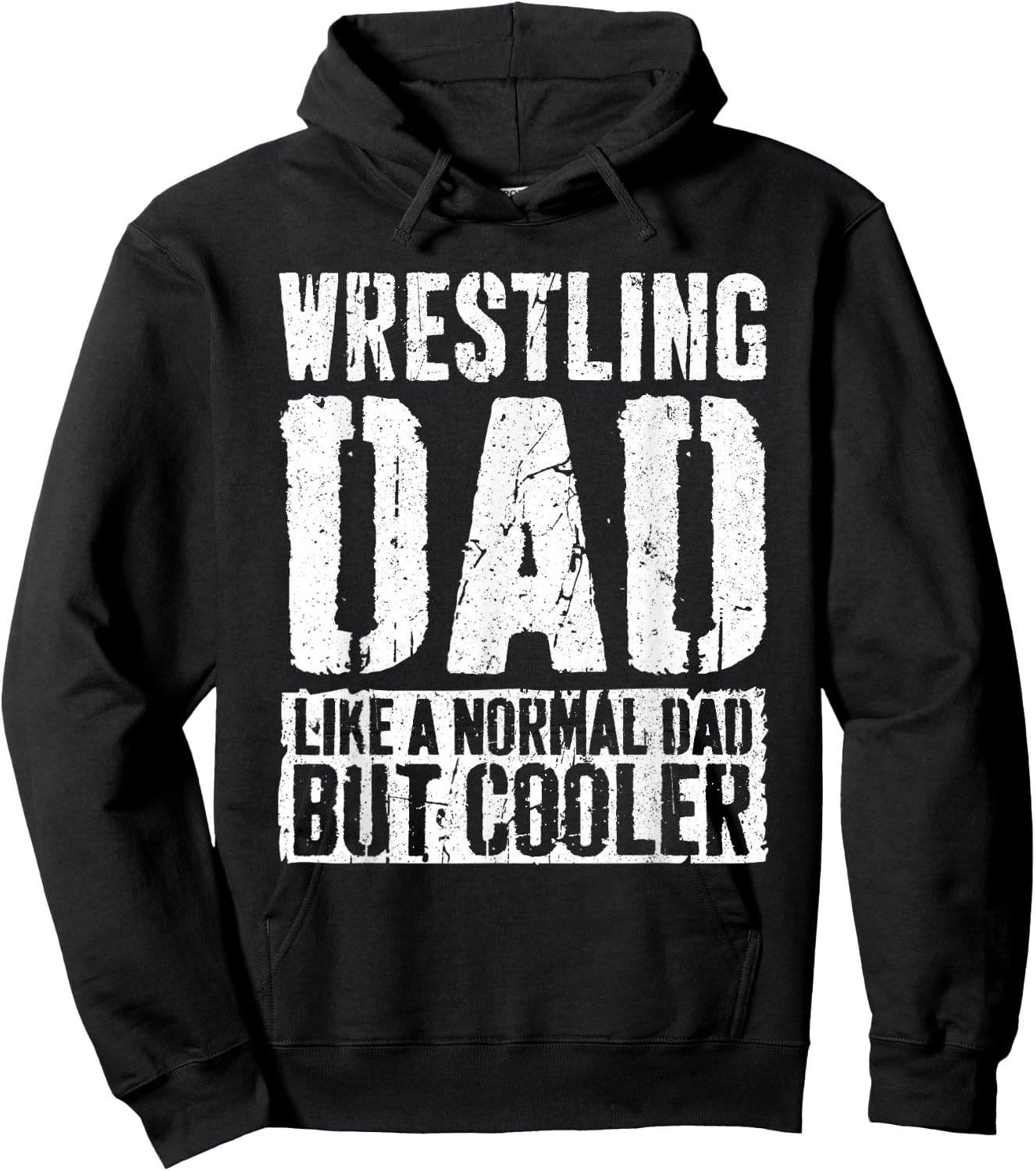 Wrestling Dad Shirt Men Fathers Day Wrestling Dad Hoodie - Hoodie | Black