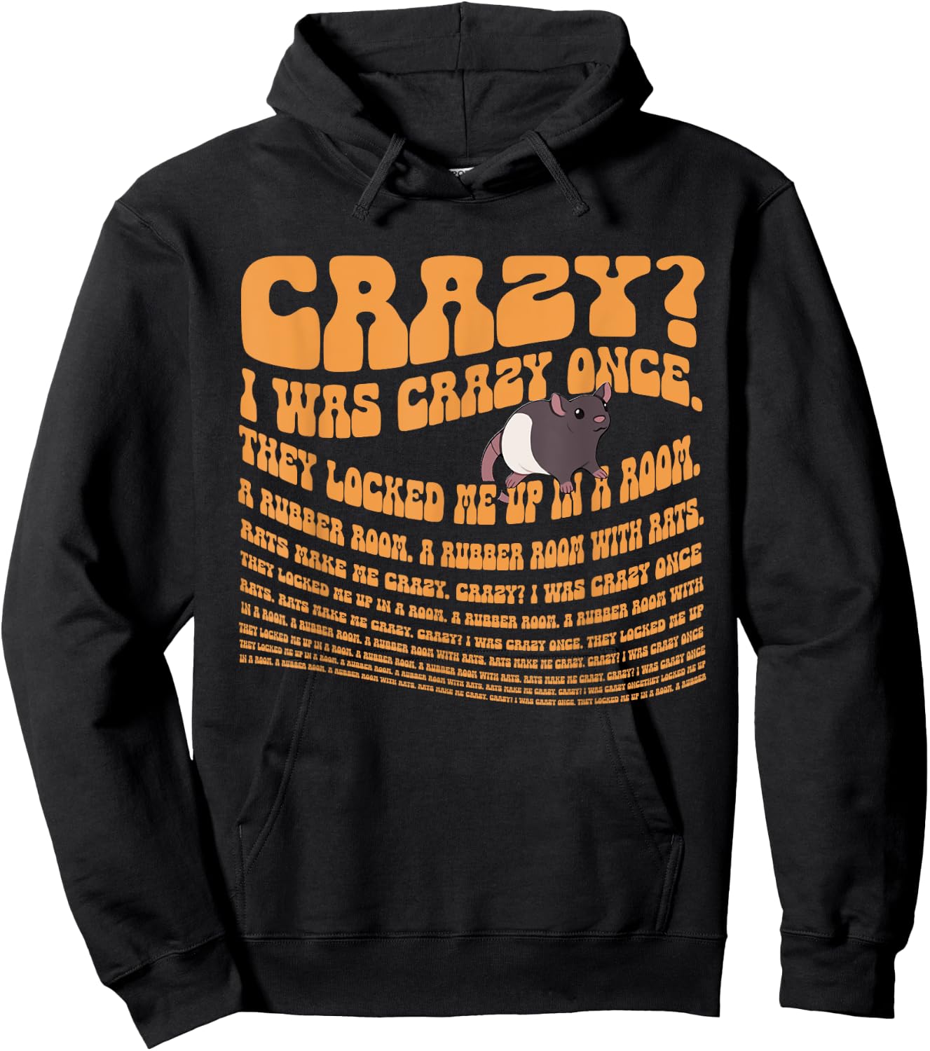 Crazy I Was Crazy Once Meme - I Was Crazy Once Hoodie - Hoodie | Black