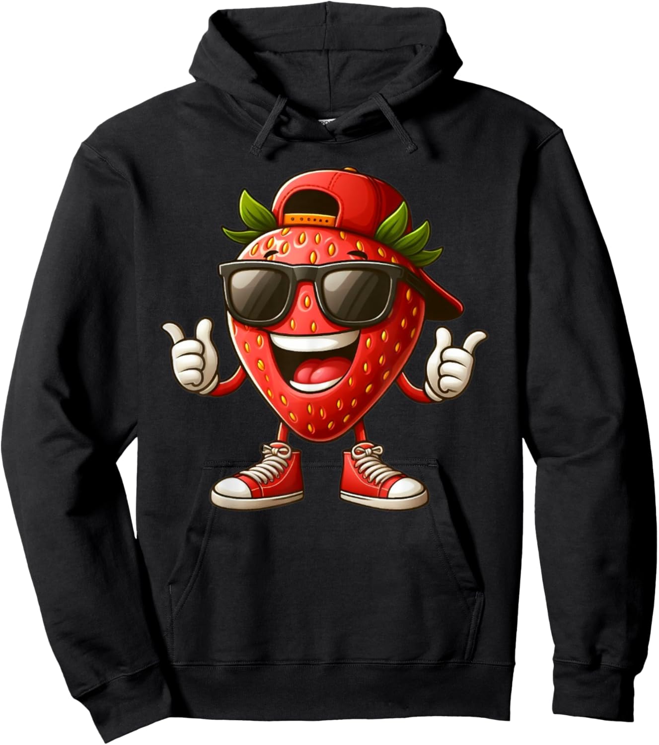 Beautiful strawberry costume for boys and girls Hoodie - Hoodie | Black