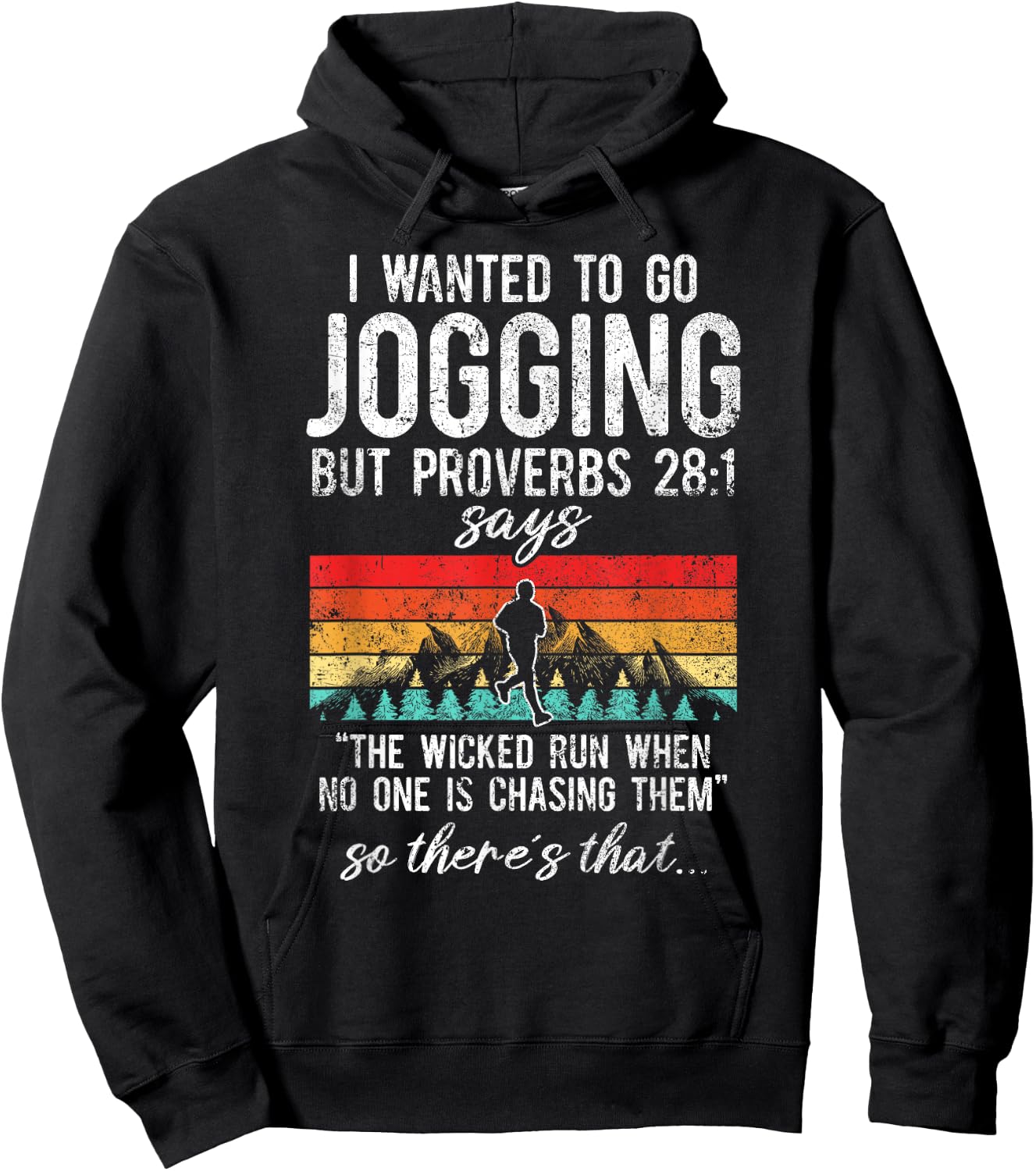 The Wicked Run When No One Is Chasing Them Jogging Hoodie - Hoodie | Black