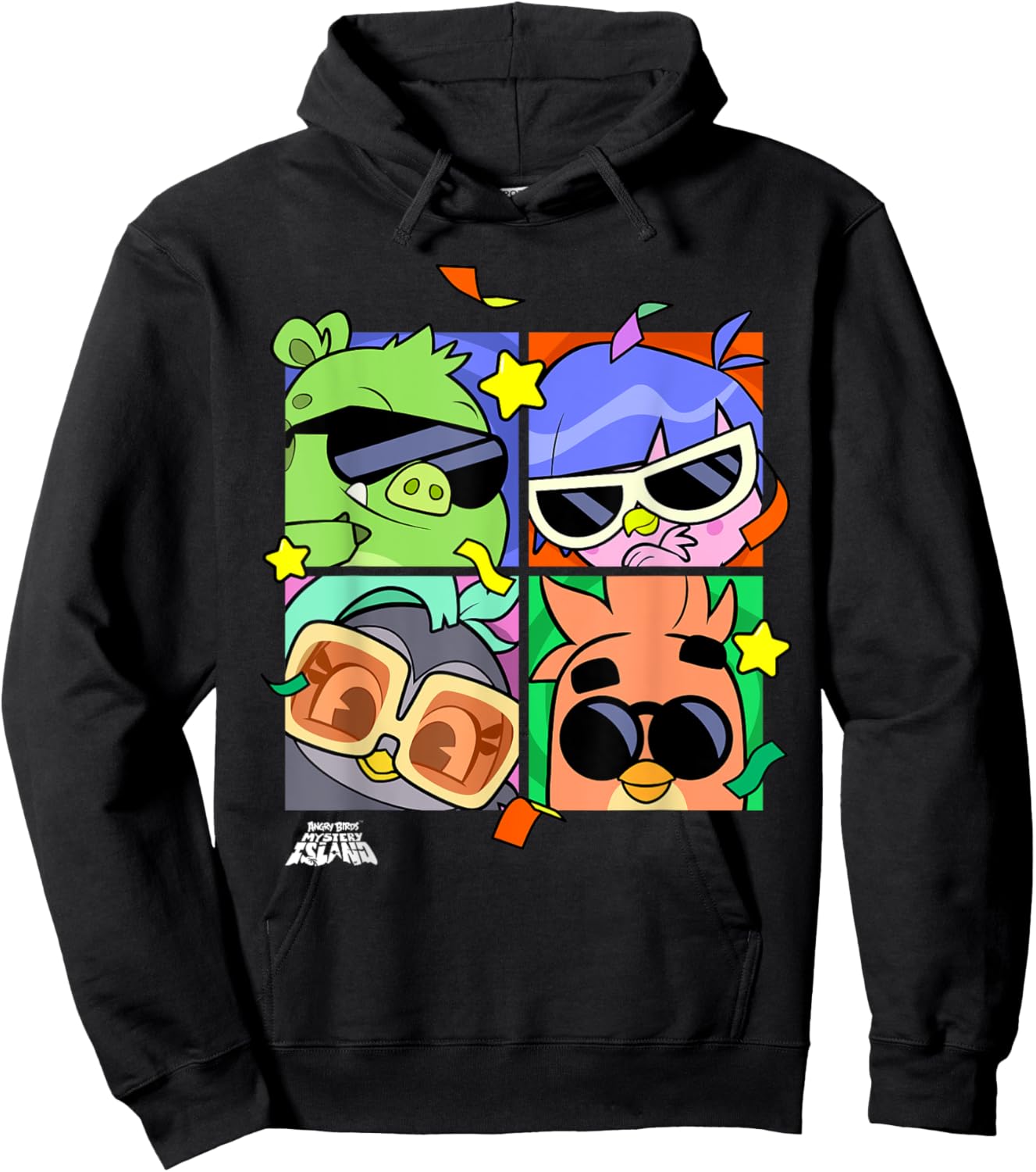 Angry Birds Mystery Island Team Official Merchandise Hoodie - Hoodie | Black