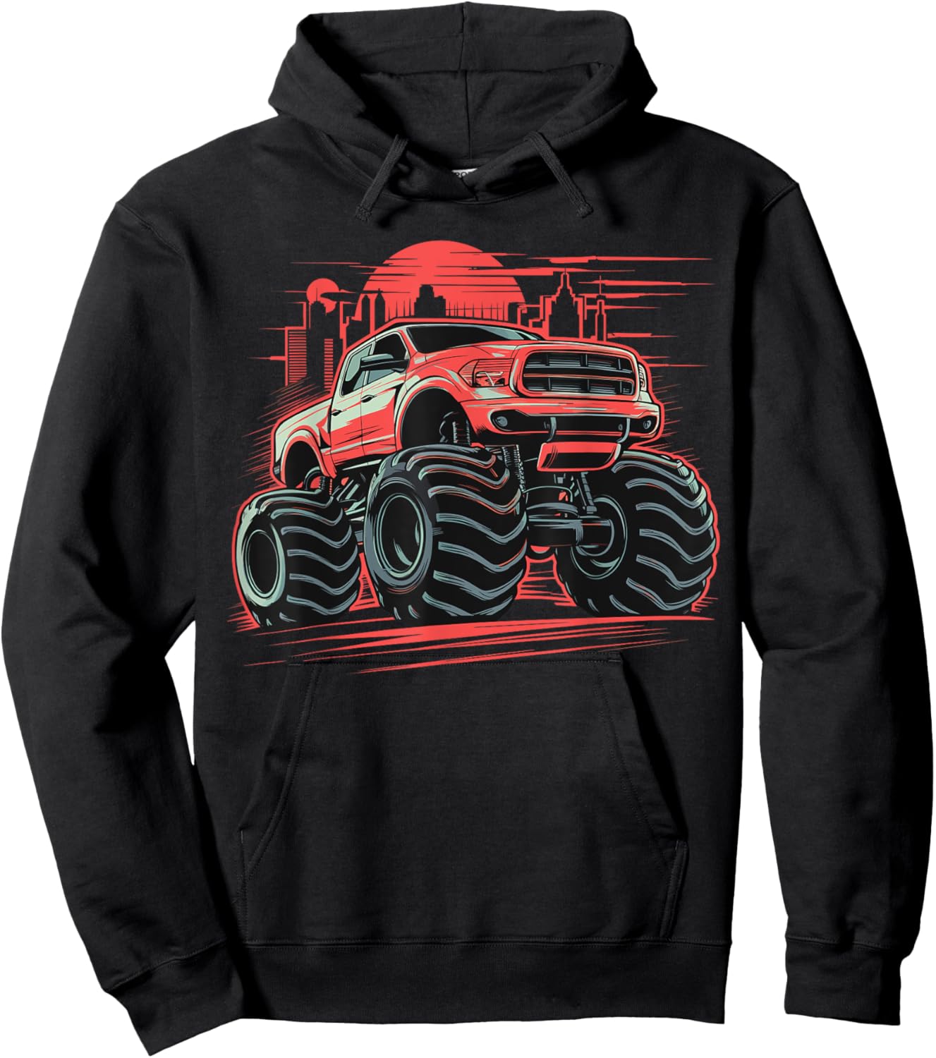 Monster Truck for toddlers Youth & Adults Hoodie - Hoodie | Black