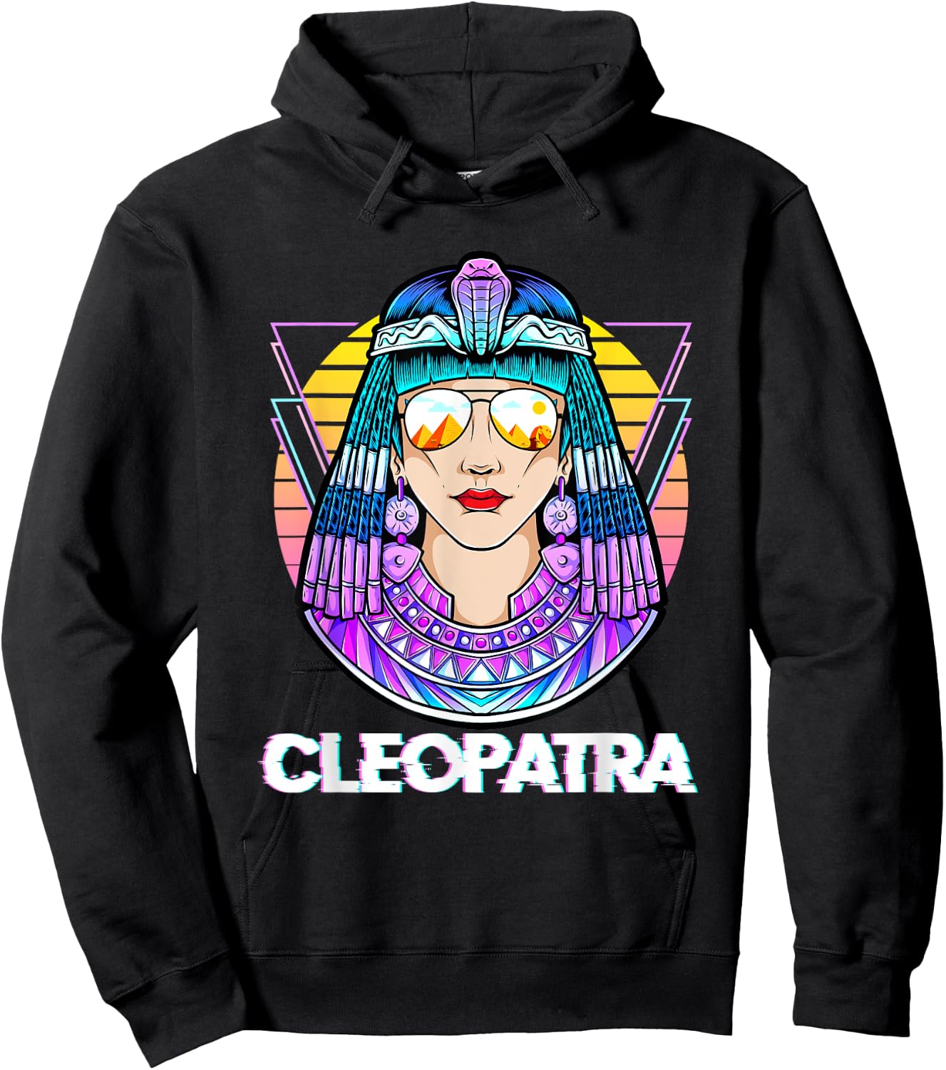 Cleopatra Ancient Egyptian Mythology Egypt God Retro Vintage Hoodie - Hoodie | Black