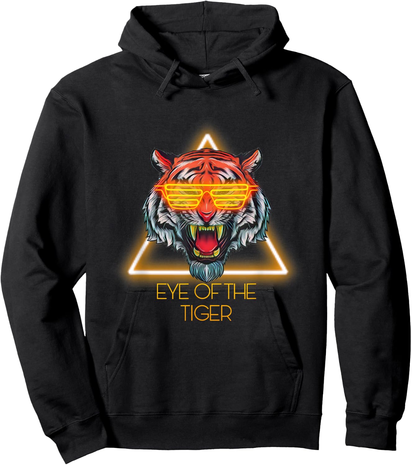 Motivational "Tiger Eye" Quote Hoodie - Hoodie | Black