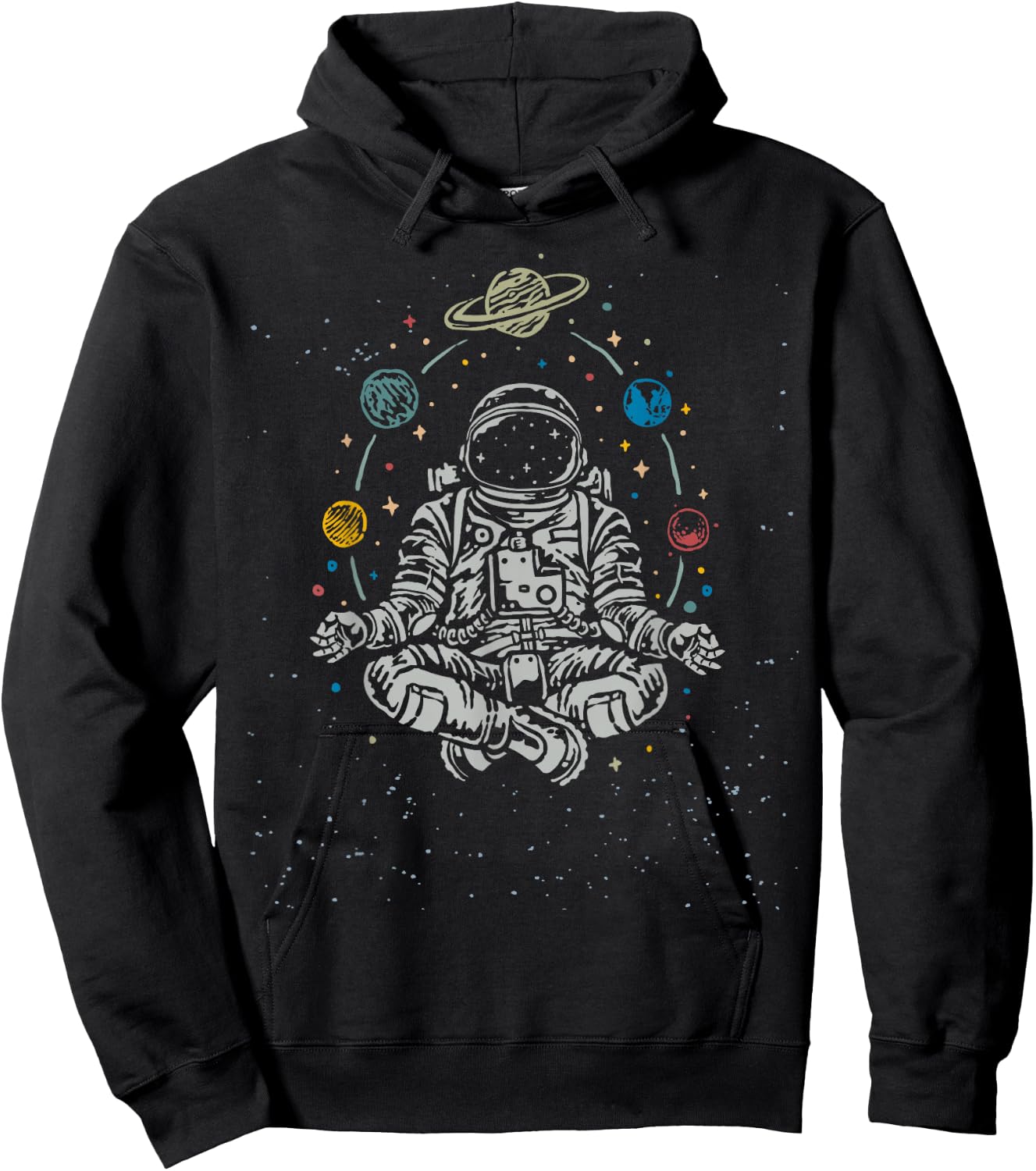 Yoga Astronauts Hoodie - Hoodie | Black