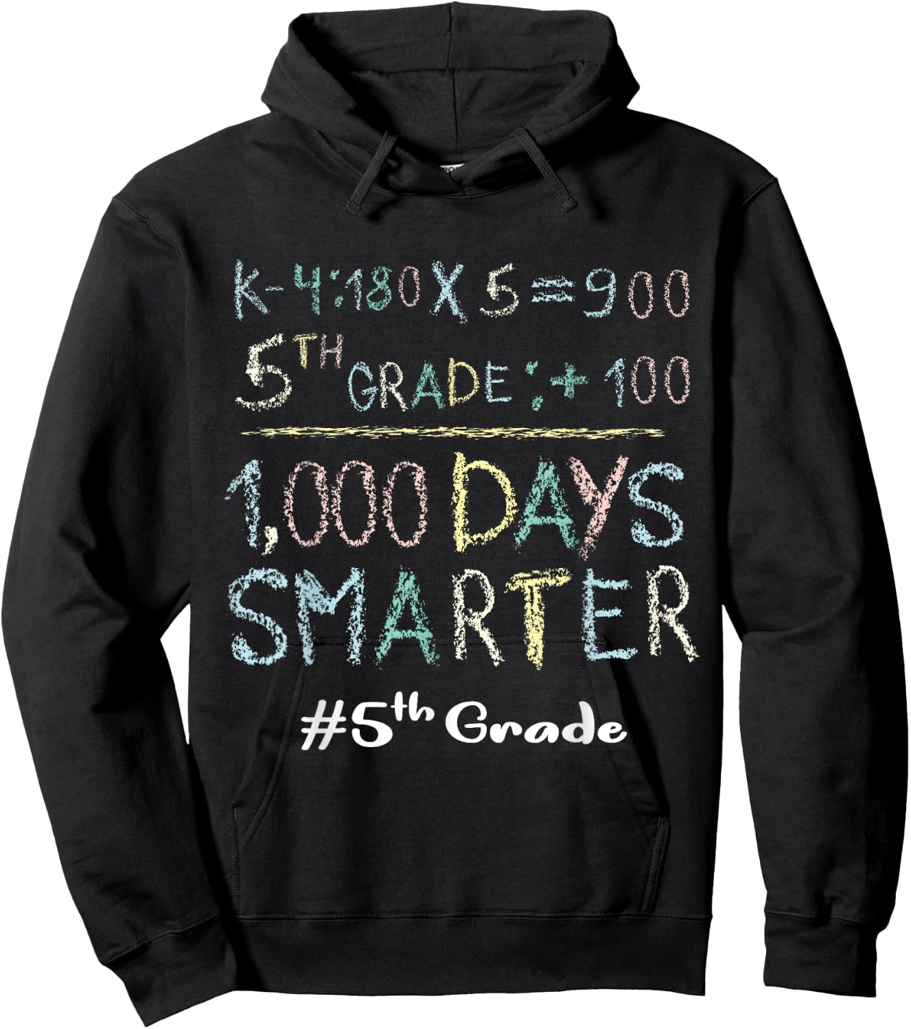 Fifth Grade Teacher 1000 Days Smarter 100 Days Of School Hoodie - Hoodie | Black