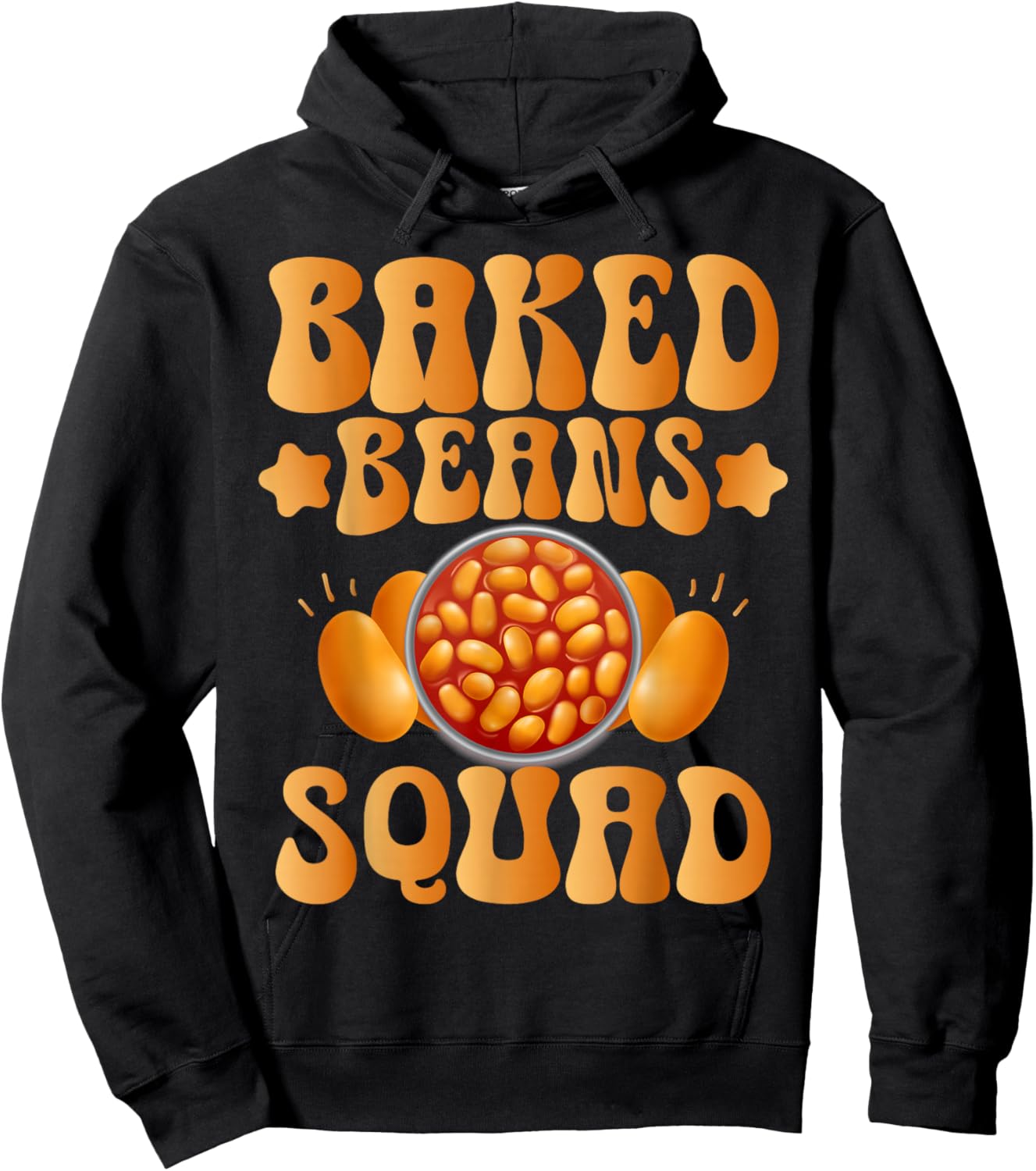 Baked Beans -Adult Baked Beans Lover Black Small Funny Baked Beans Design Hoodie - Hoodie | Black