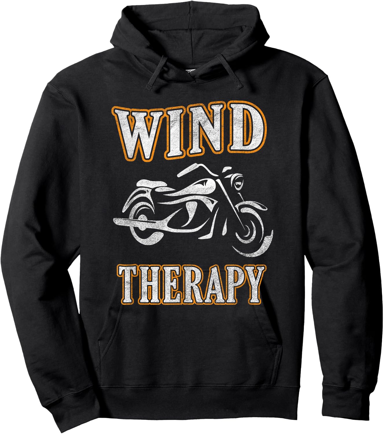 Wind Therapy - Great for motorcycle riding Hoodie - Hoodie | Black