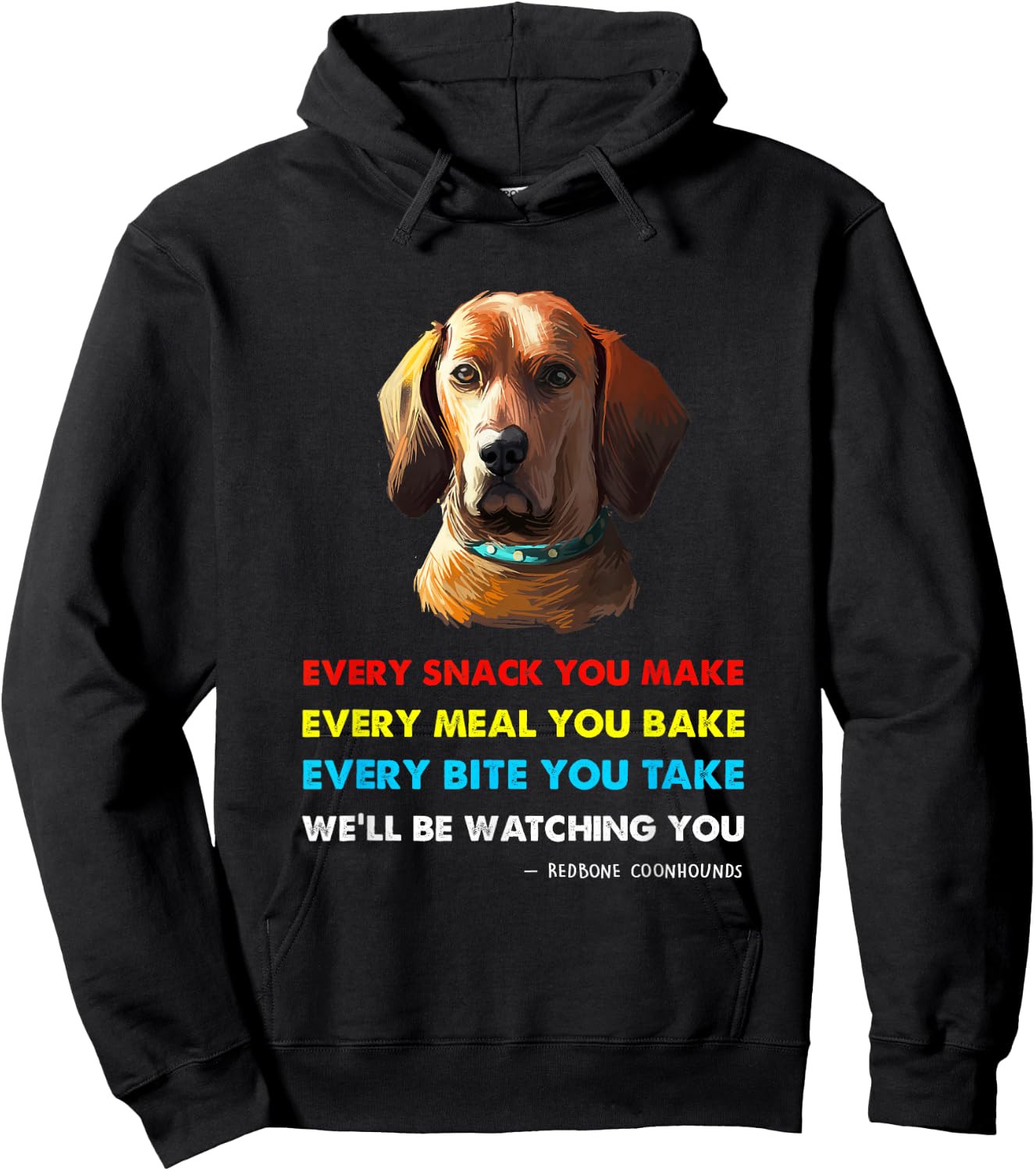 Red Bone Coonhound Dog Shirt | Red Bone Coonhound Hoodie - Hoodie | Black