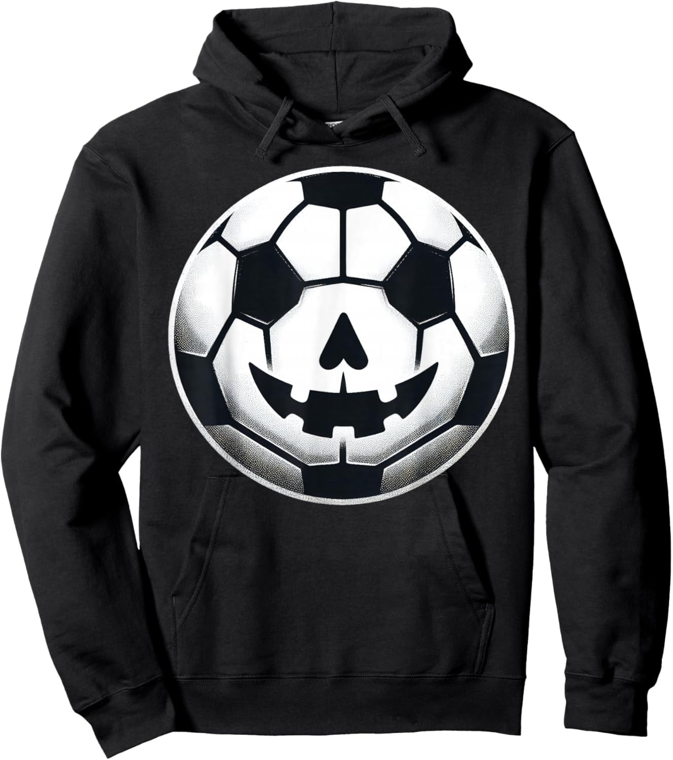 Boys Halloween Jack O Lantern Soccer Player Coach Pitcher Hoodie - Hoodie | Black