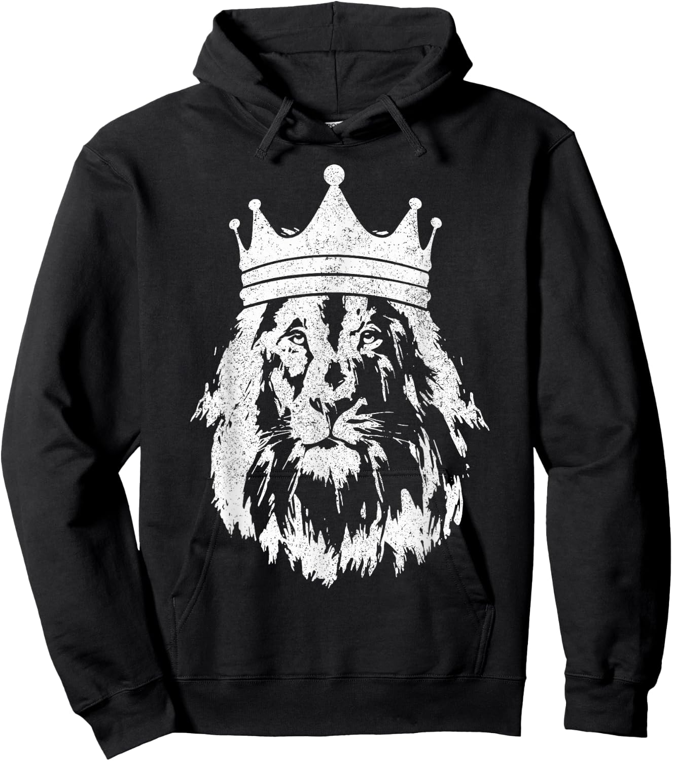 Lion Of Judah Crown Ethiopian Hebrew Israelite Rastafari Hoodie - Hoodie | Black