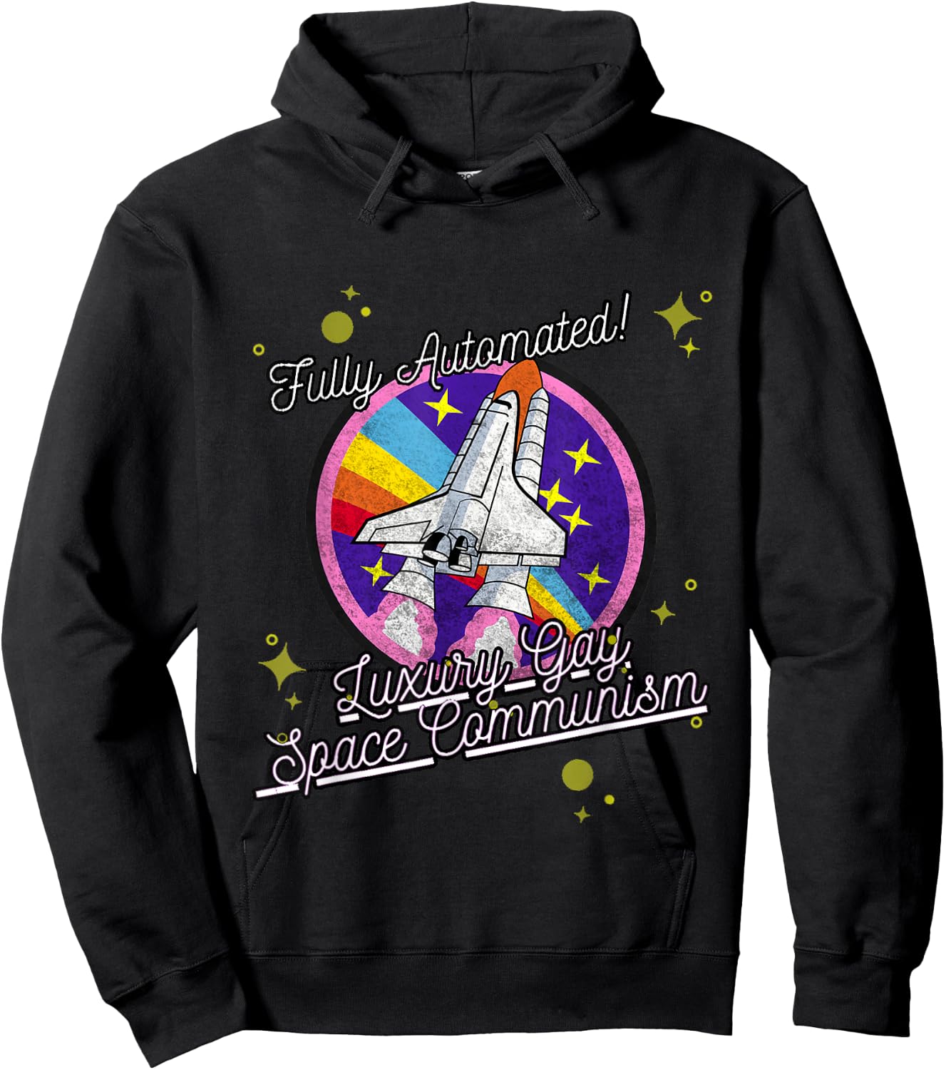 Fully Automated Luxury Gay Space Communism Hoodie - Hoodie | Black