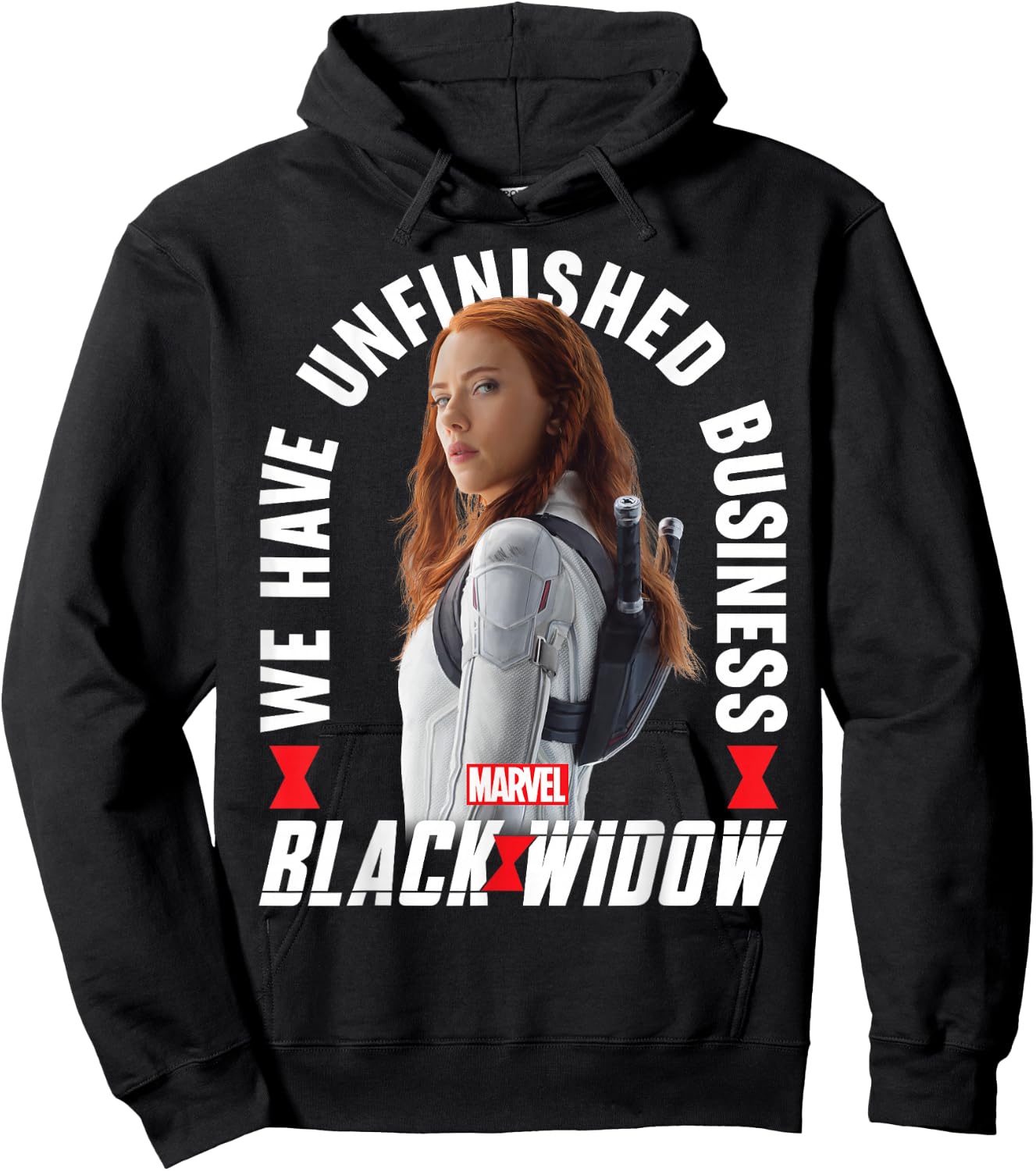 Marvel Black Widow Unfinished Business Portrait Hoodie - Hoodie | Black