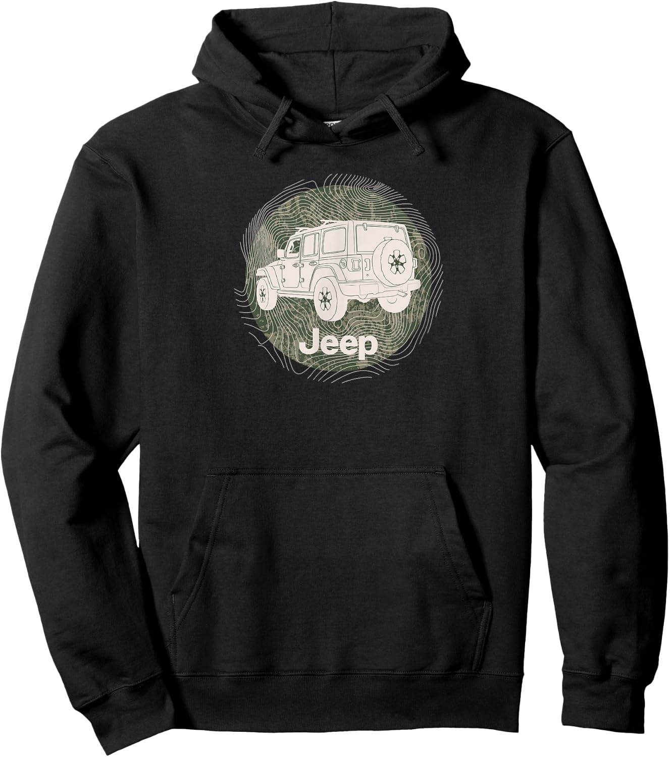 Jeep Wrangler Terrain Hoodie - Hoodie | Black