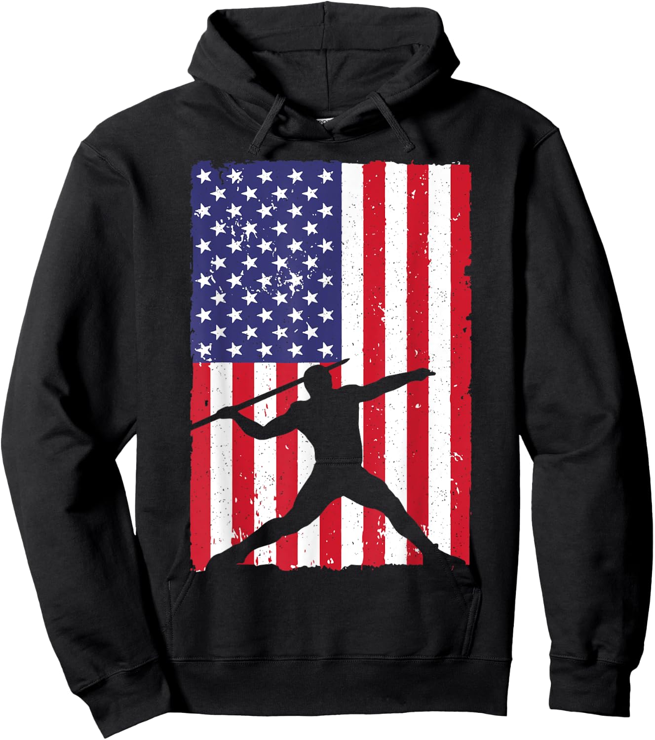 Javelin Throwing Art Women Track And Field Javelin Hoodie - Hoodie | Black