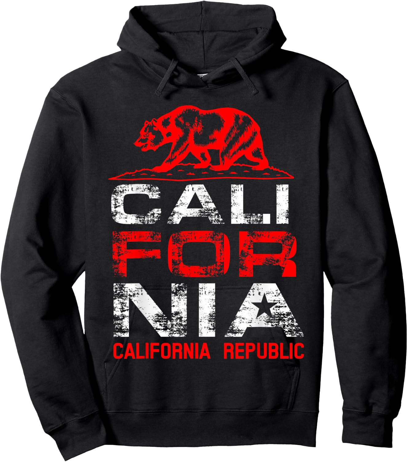 California Republic | Cute North Cali Lovers Gift Hoodie - Hoodie | Black