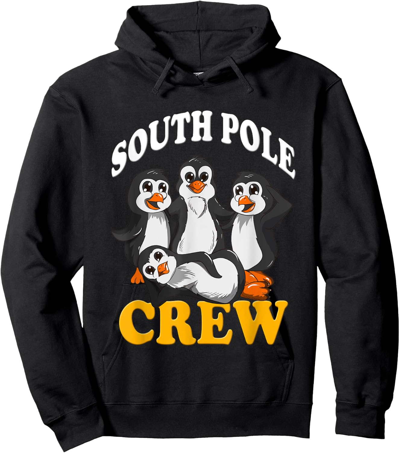 Penguins South Pole Crew Antarctica Zoo Animals Emperor Peng Hoodie - Hoodie | Black