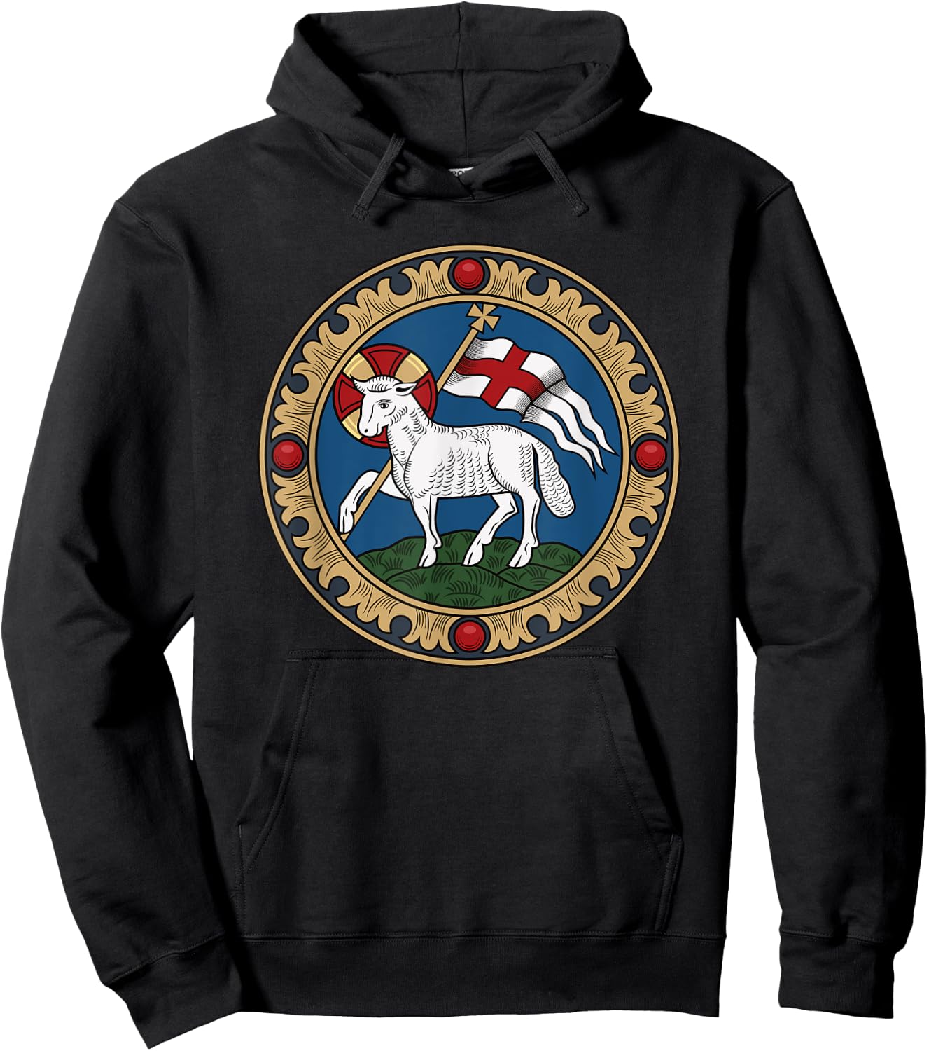 Agnus Dei Lamb of God Jesus Christ Hoodie - Hoodie | Black