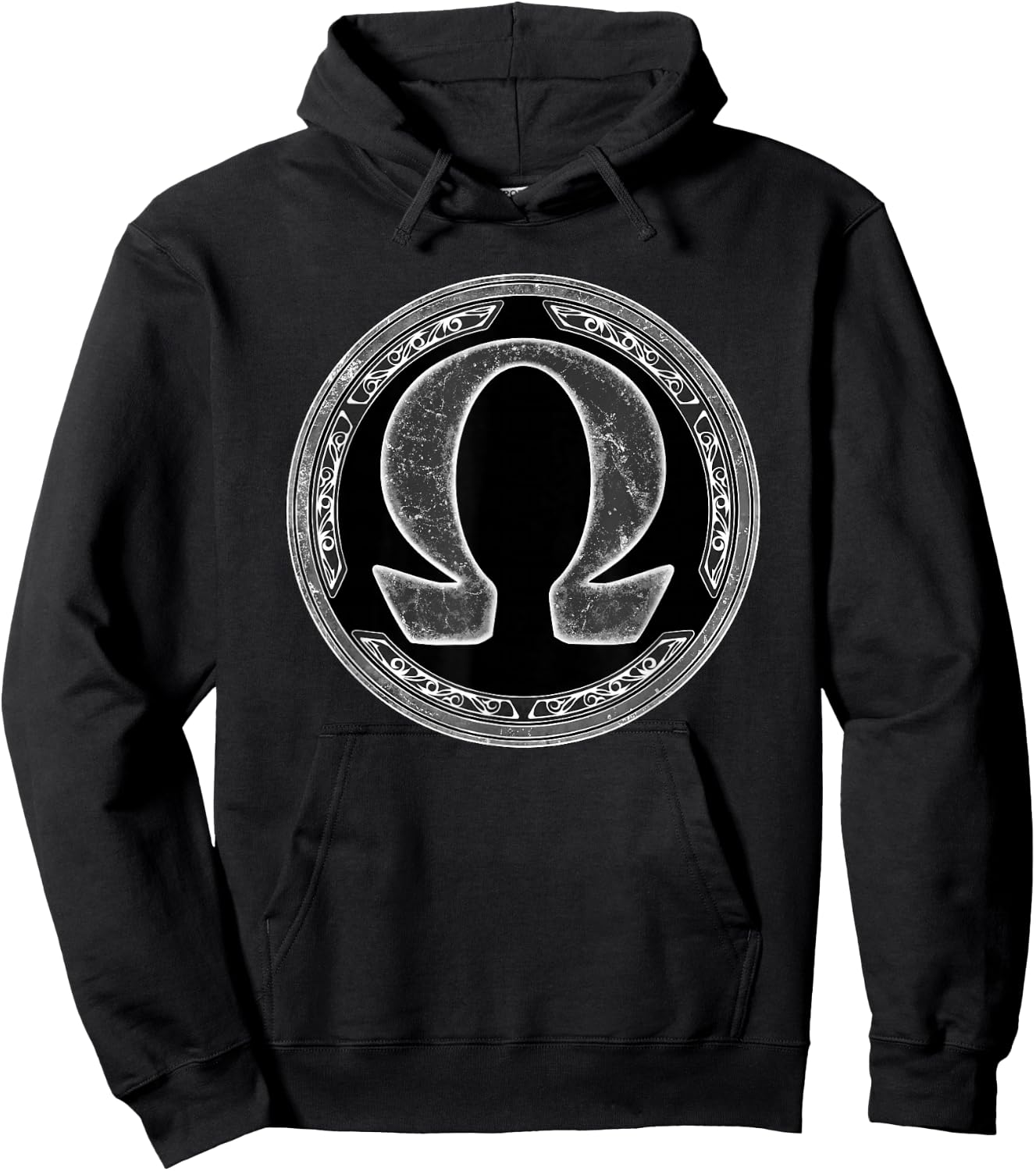 Greek Alphabet Omega Symbol Hoodie - Hoodie | Black