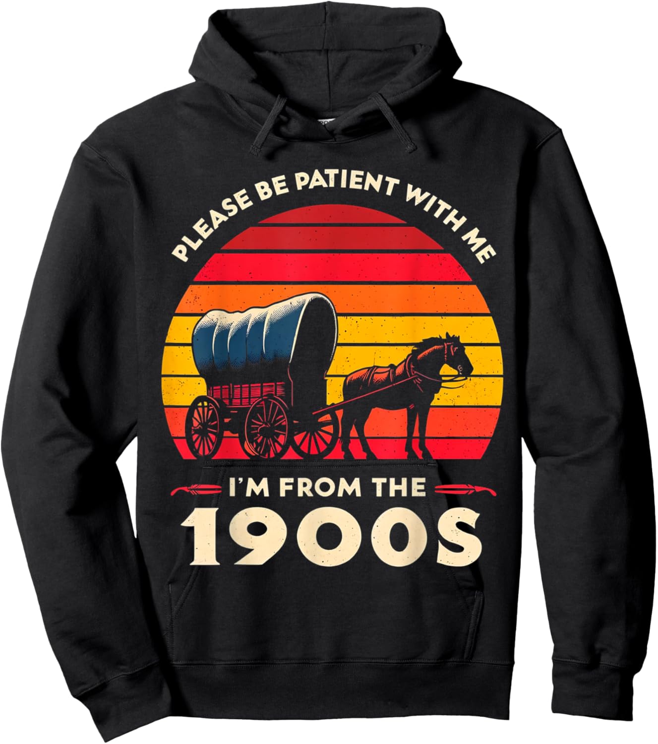 Please Be Patient With Me I'm From The 1900's,vintage design Hoodie - Hoodie | Black
