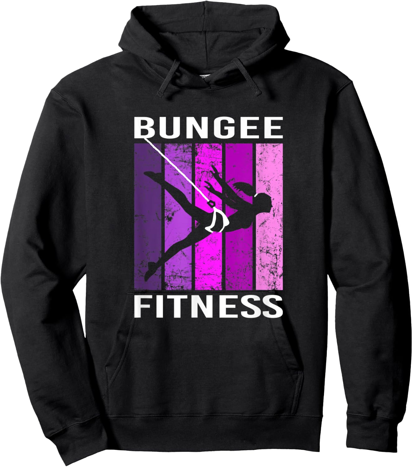 Bungee Fitness Equipment Set Fly Sling Workout Hoodie - Hoodie | Black