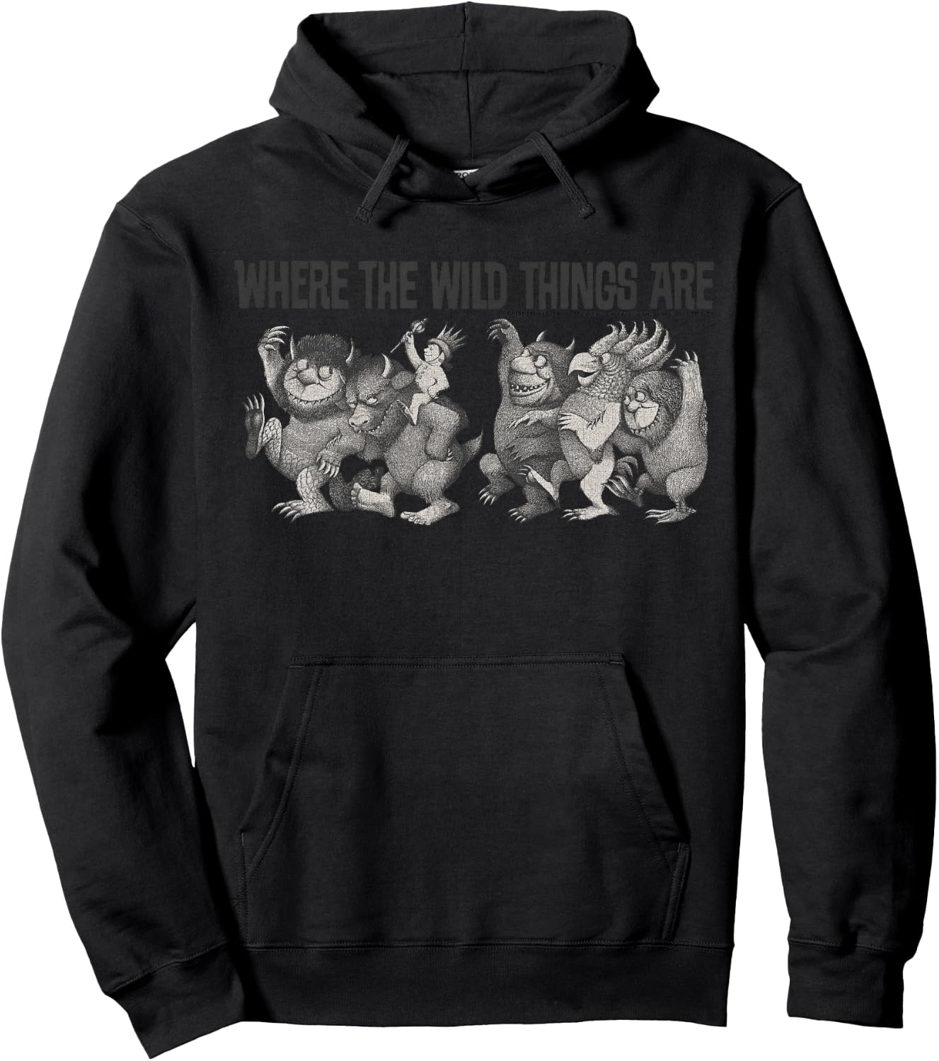Kids Where The Wild Things Are Max Parade Title Hoodie - Hoodie | Black