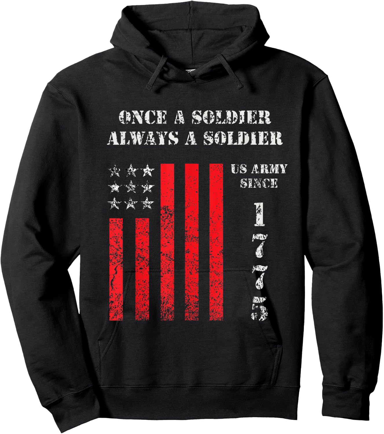 Once a soldier, always a soldier Hoodie - Hoodie | Black