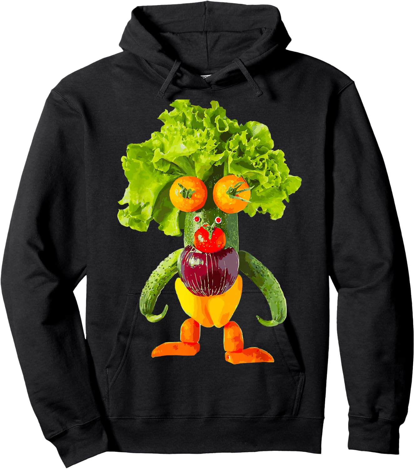 Vegetables, Monster Hoodie - Hoodie | Black