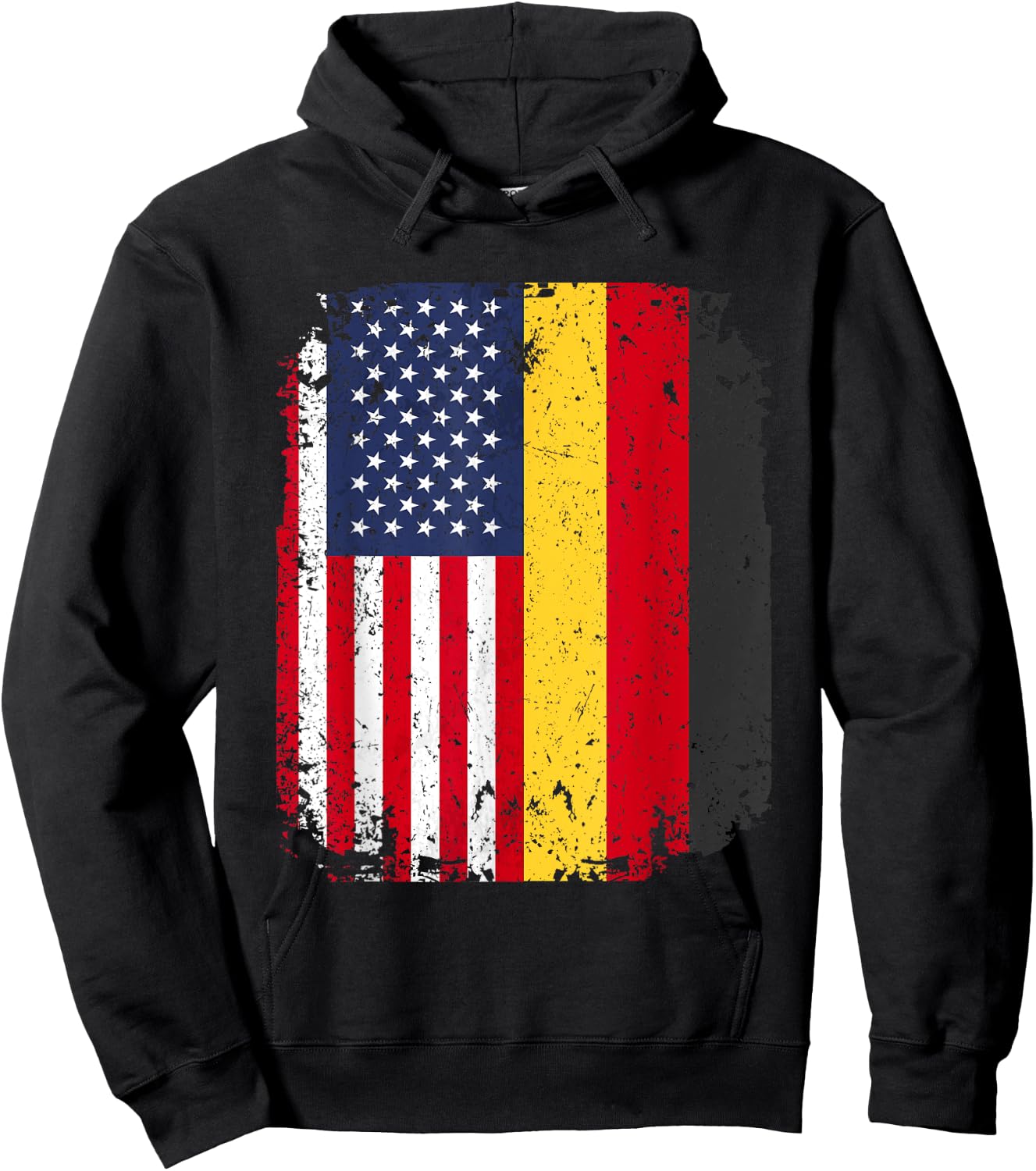 USA American Germany Flag German Dual Citizenship Gift Hoodie - Hoodie | Black