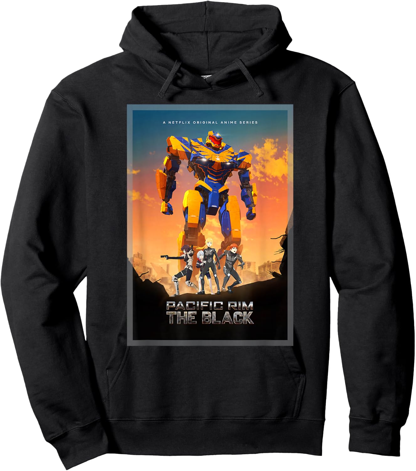 Pacific Rim The Black Poster Hoodie - Hoodie | Black