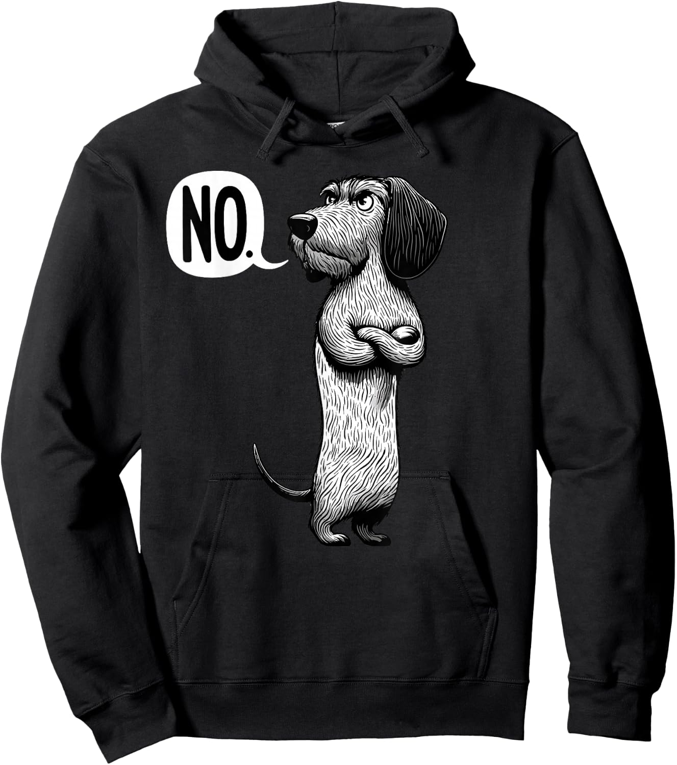 Wire-Haired Dachshund Dog Men Women Kids Hoodie - Hoodie | Black