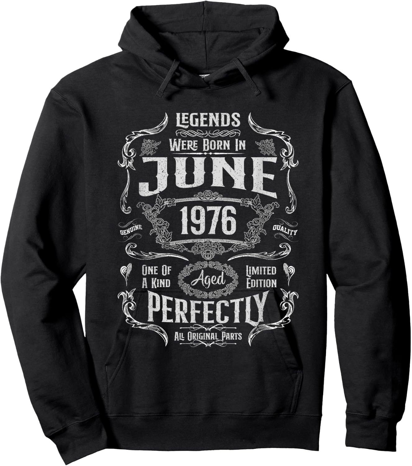 48th Birthday Legends Were Born In June 1976 Hoodie - Hoodie | Black