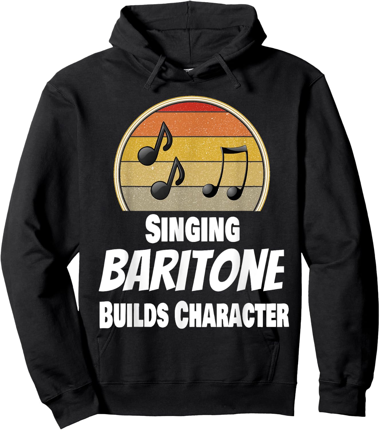 Funny Choir Acapella Singer Singing Baritone Musician Music Hoodie - Hoodie | Black
