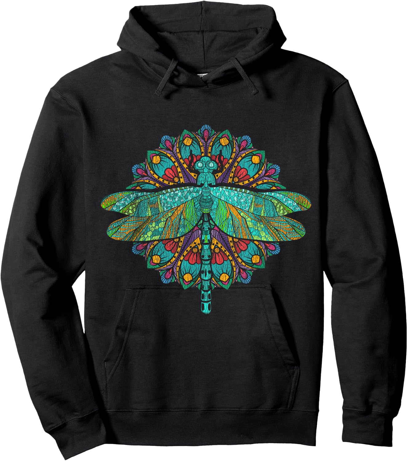 Wildlife Insect Animal Lover Hippie Gift Nature Dragonfly Hoodie - Hoodie | Black